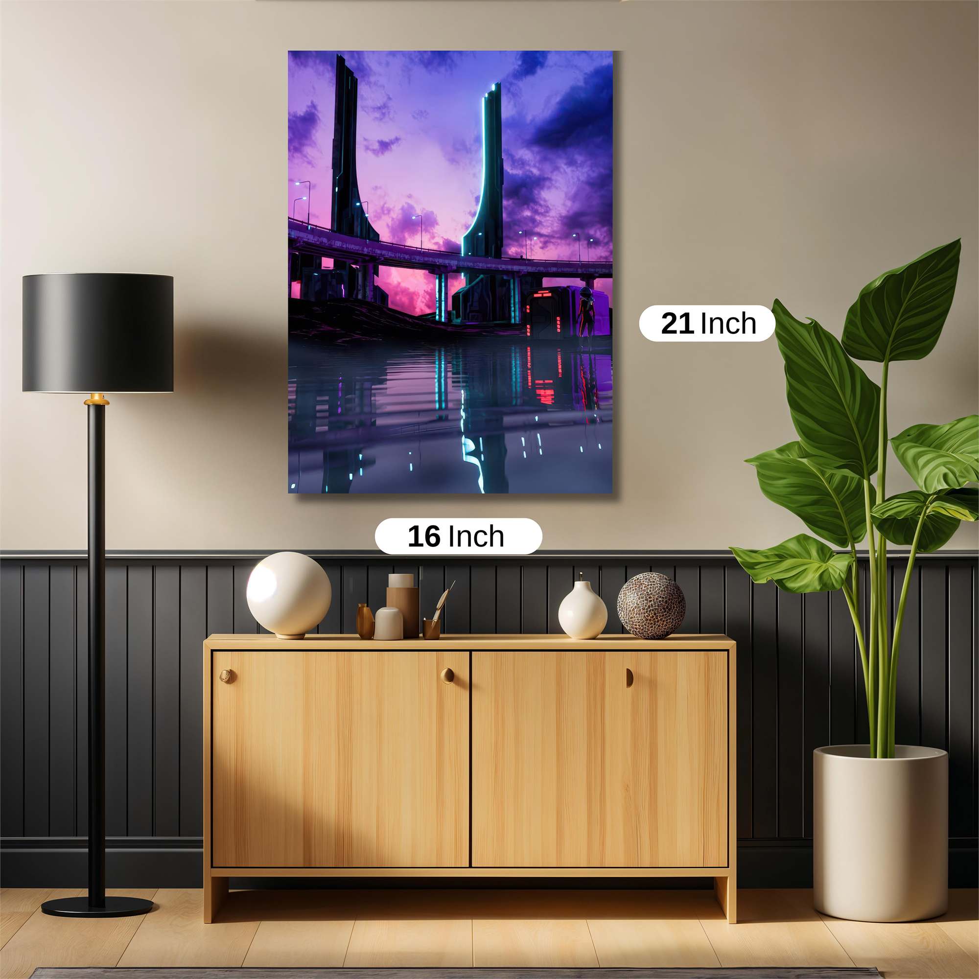 Neon Serenity Safe Wall Magnetic / M