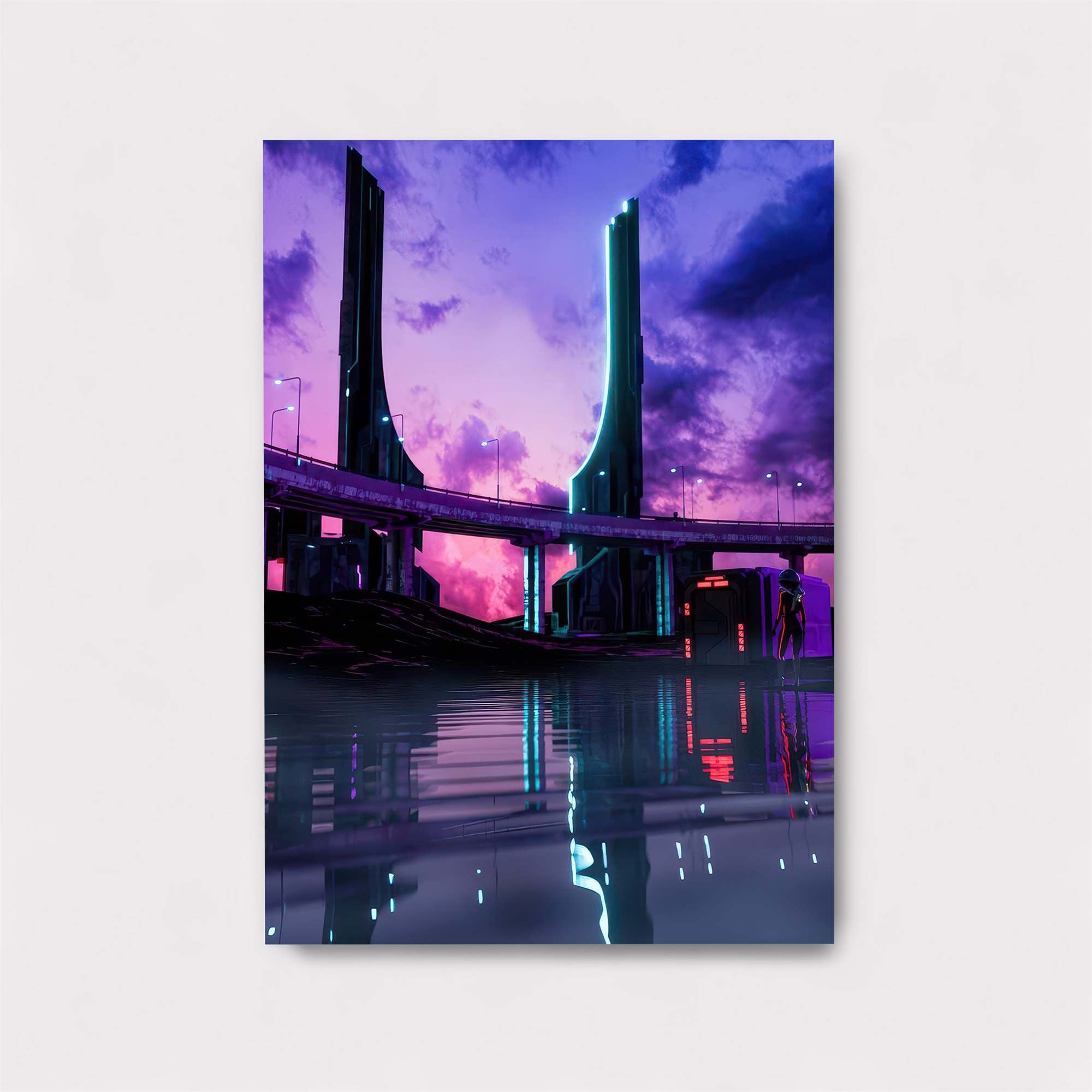 Neon Serenity Safe Wall Magnetic / M