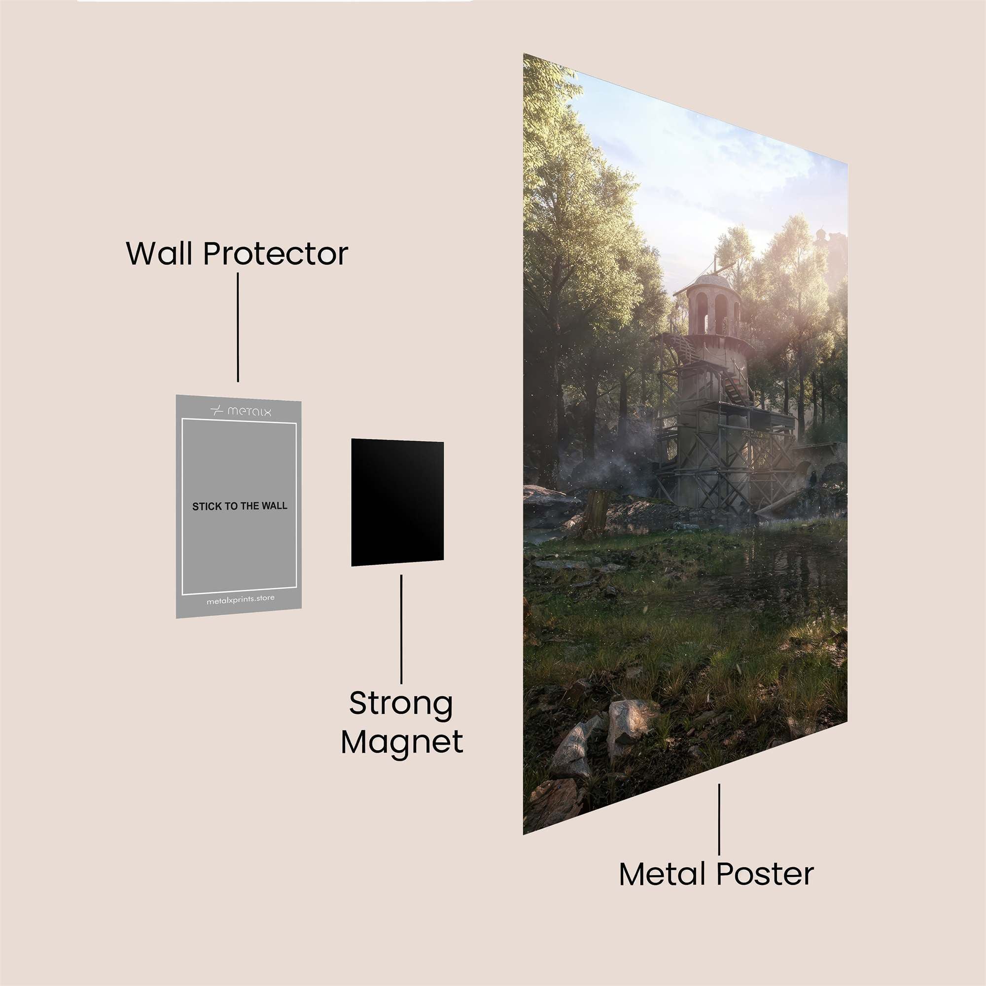 Ruins Enigma Safe Wall Magnetic / M
