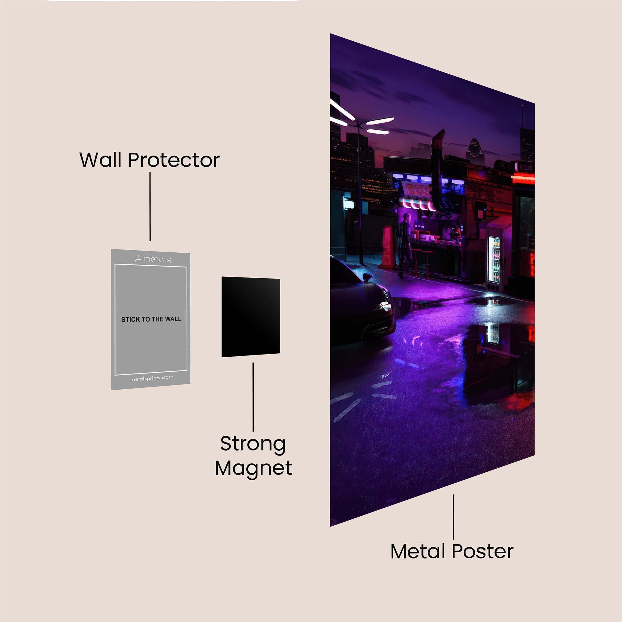 Cyberpunk Dream Safe Wall Magnetic / M