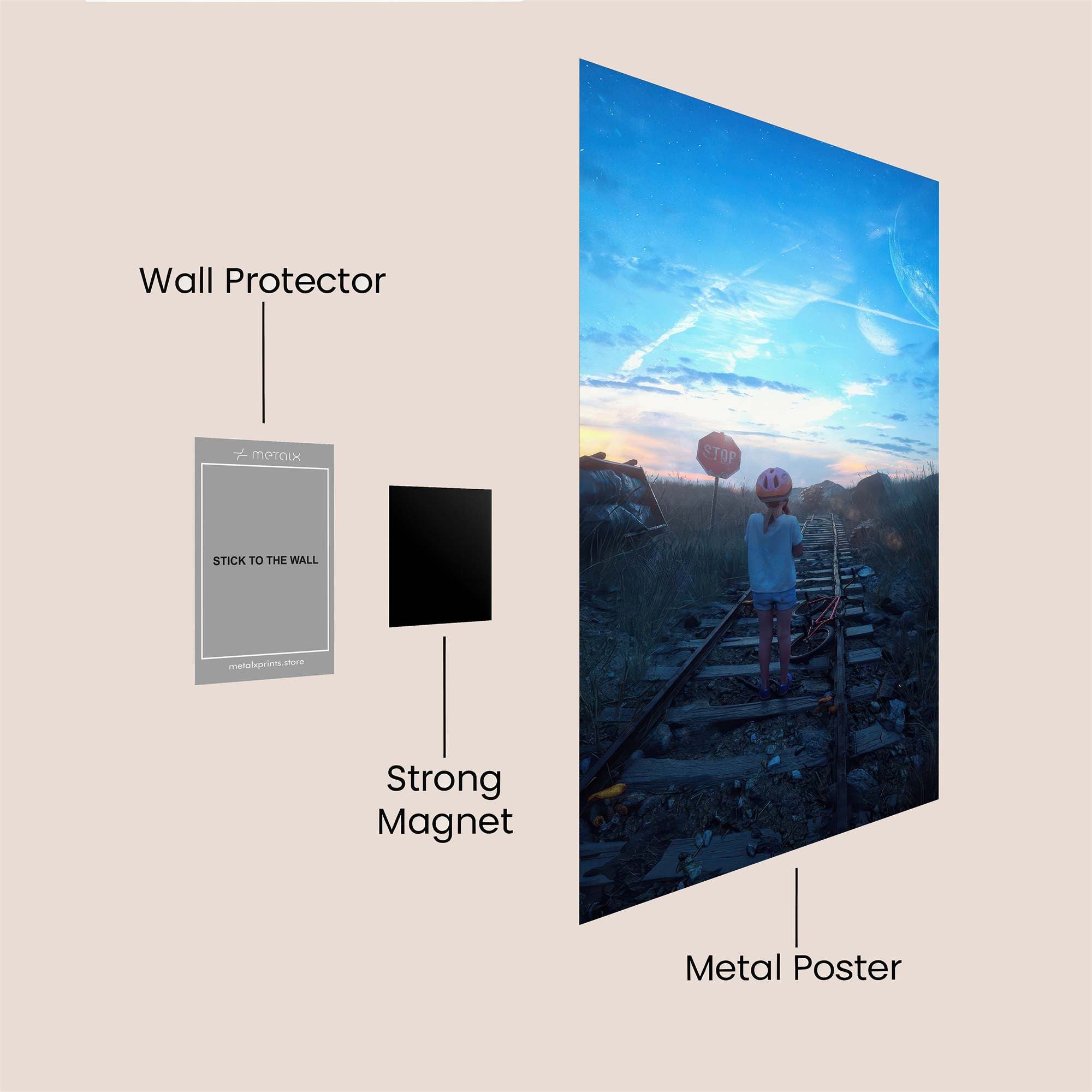 Tracks Serenity Safe Wall Magnetic / M