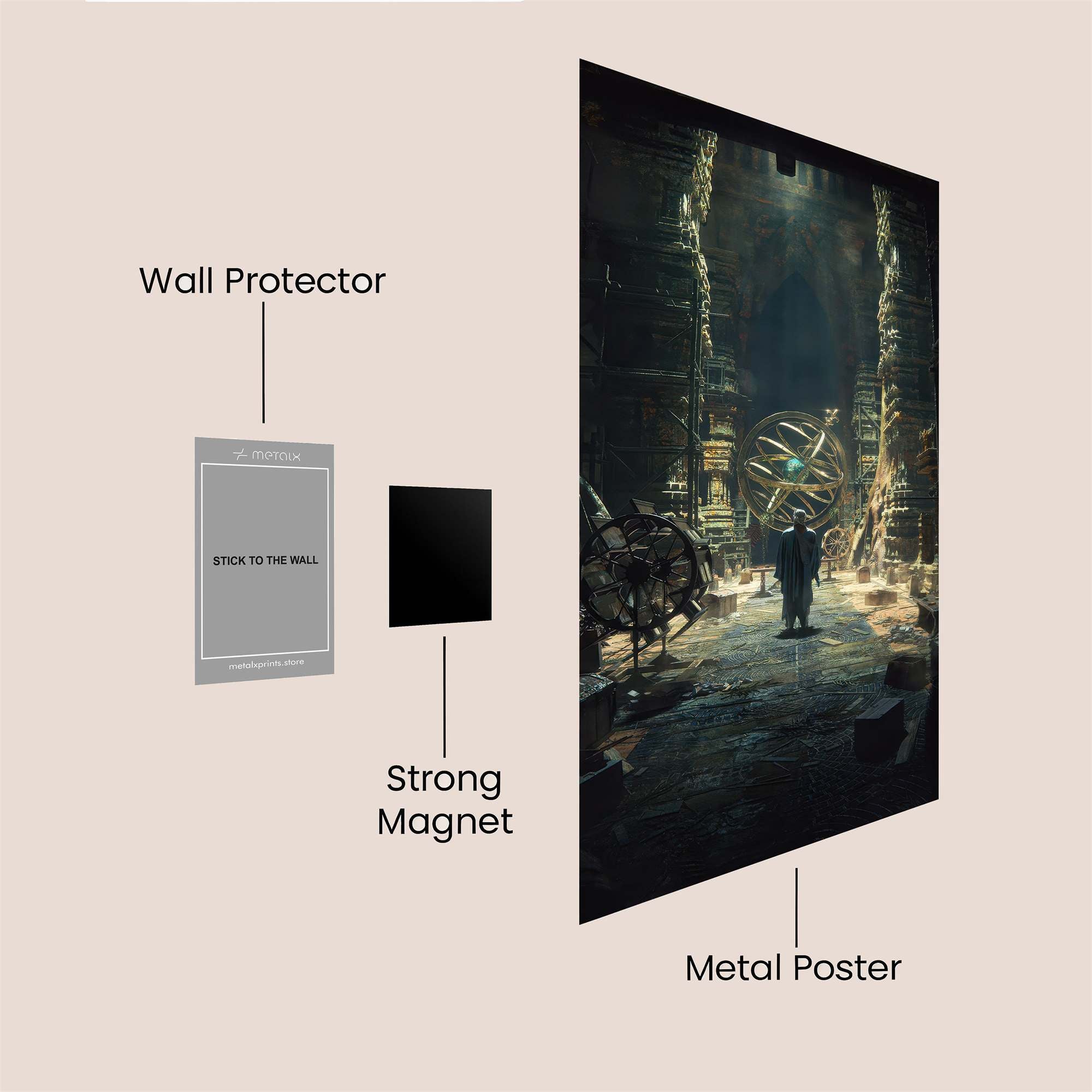 Temple Enigma Safe Wall Magnetic / M