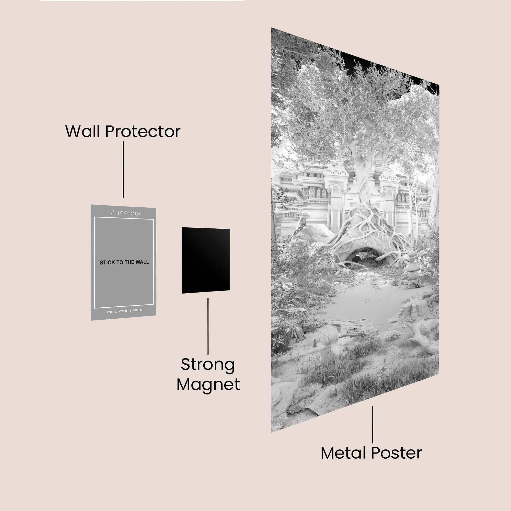 Temple Enigma Safe Wall Magnetic / M