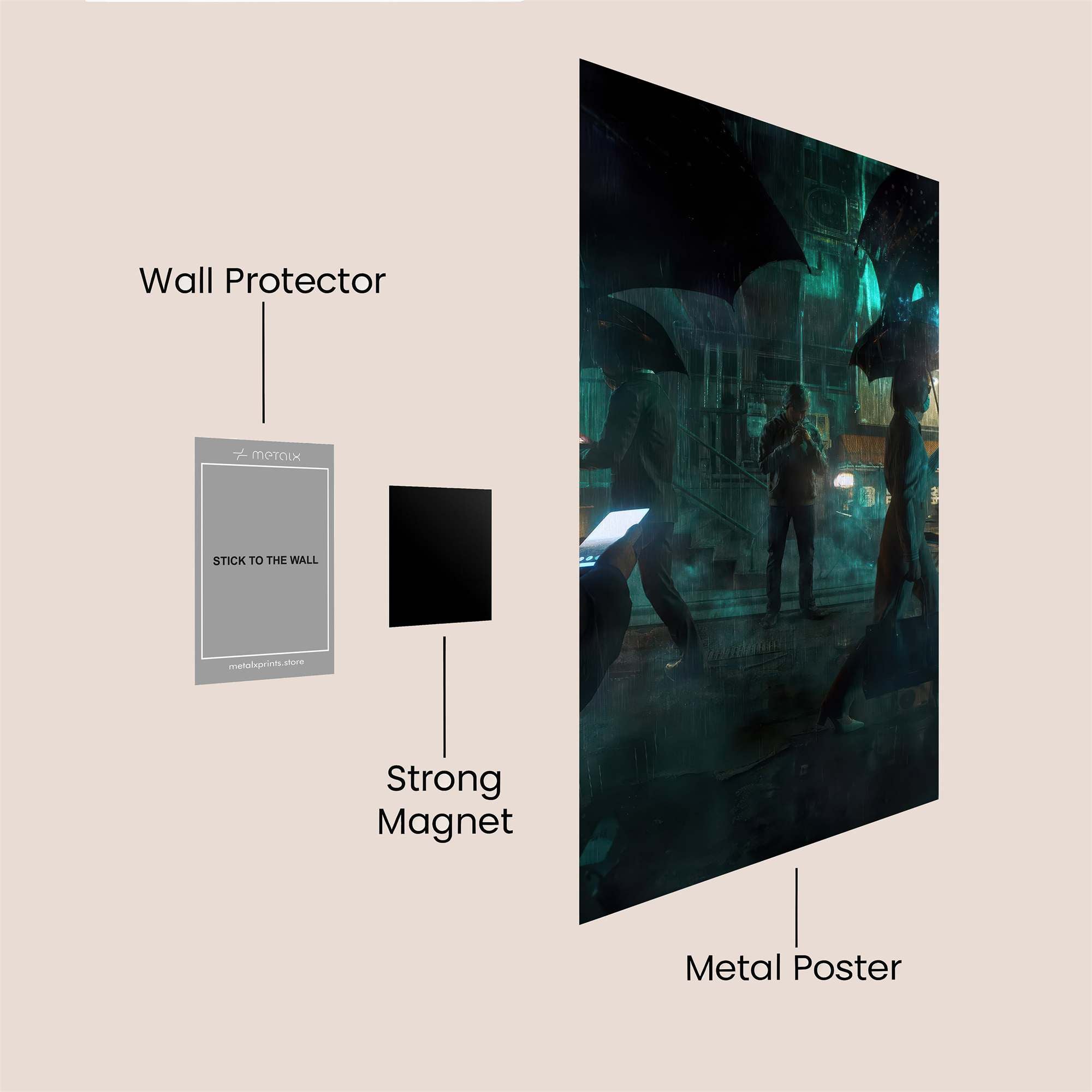 NeonMystery Safe Wall Magnetic / M