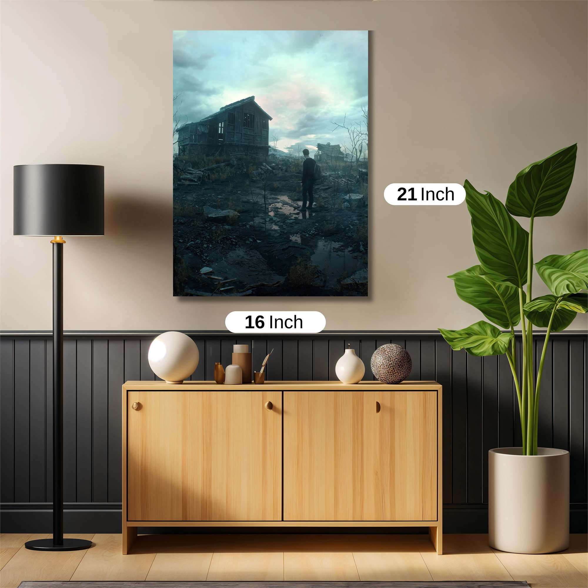 Cabin Desolation Safe Wall Magnetic / M