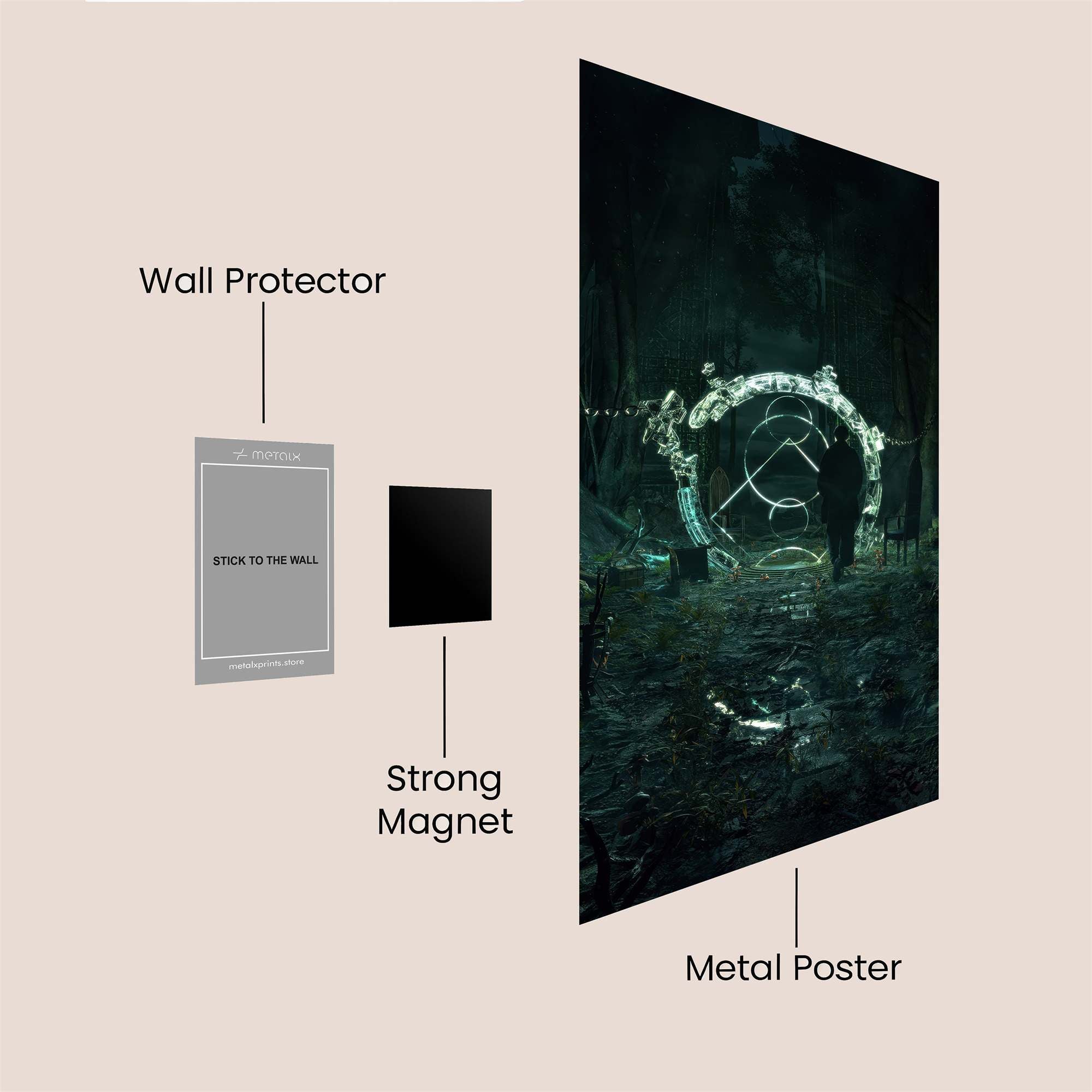 Portal Enigma Safe Wall Magnetic / M