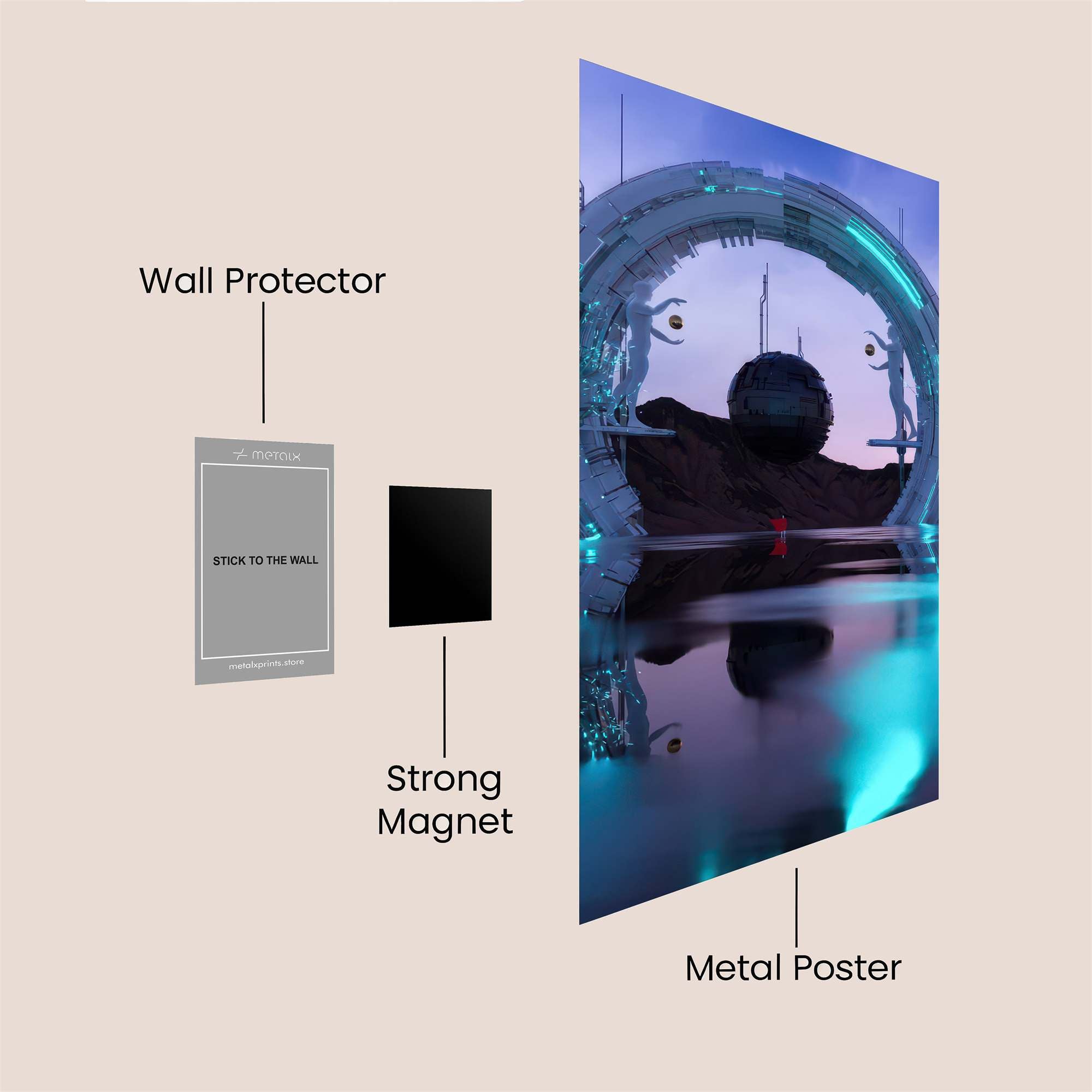 Portal Serenity Safe Wall Magnetic / M