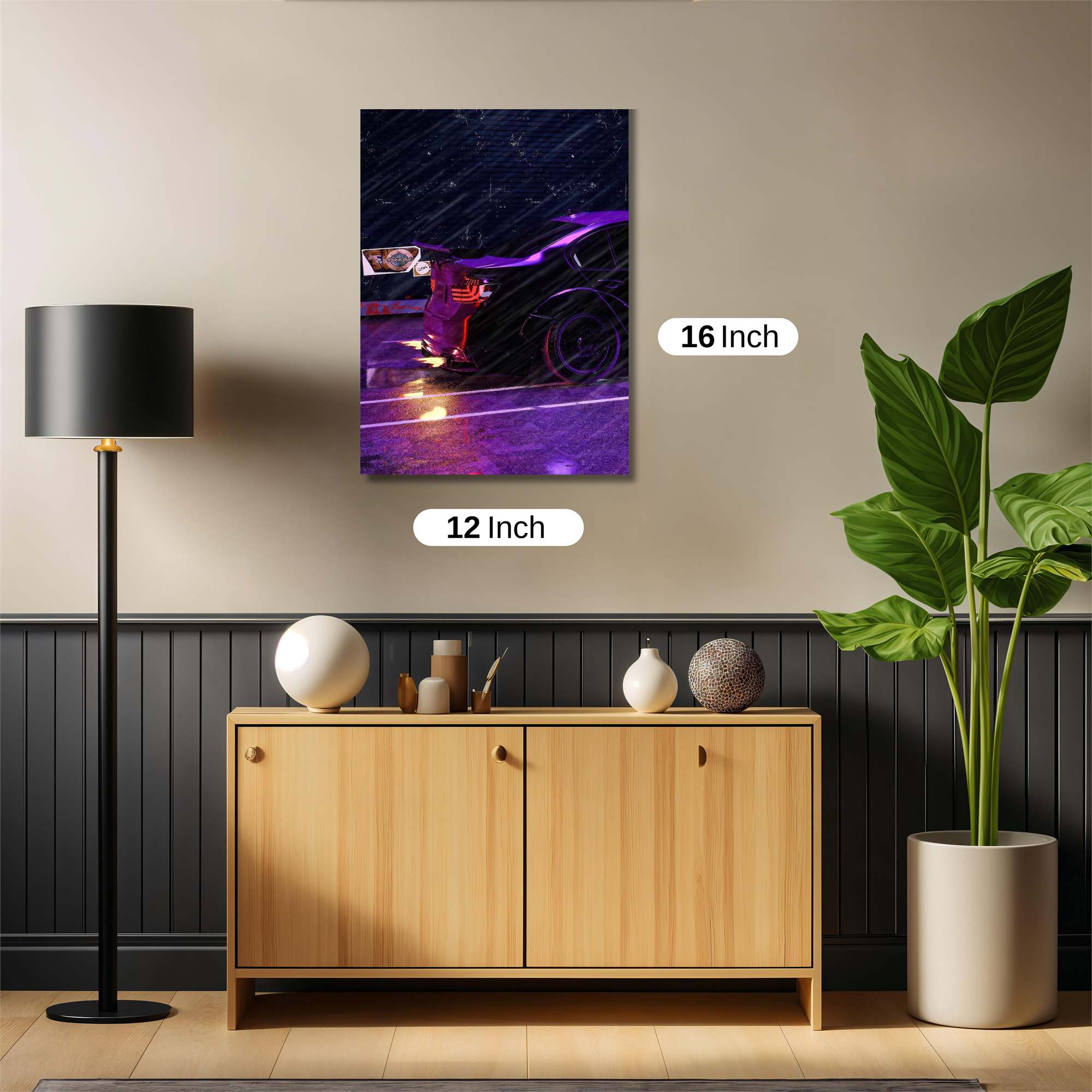 Neon Collision Safe Wall Magnetic / M