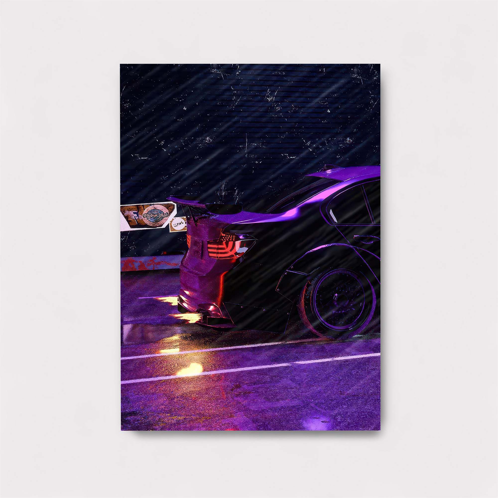 Neon Collision Safe Wall Magnetic / M