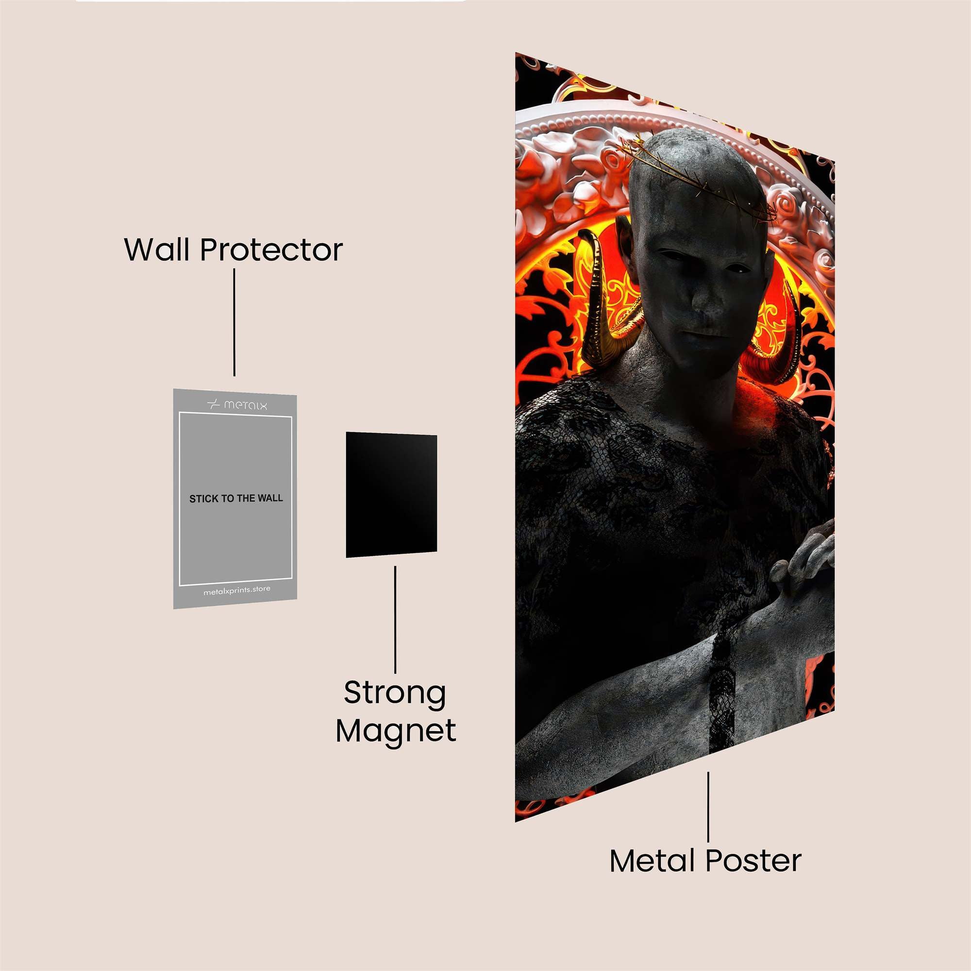Demon Enigma Safe Wall Magnetic / M