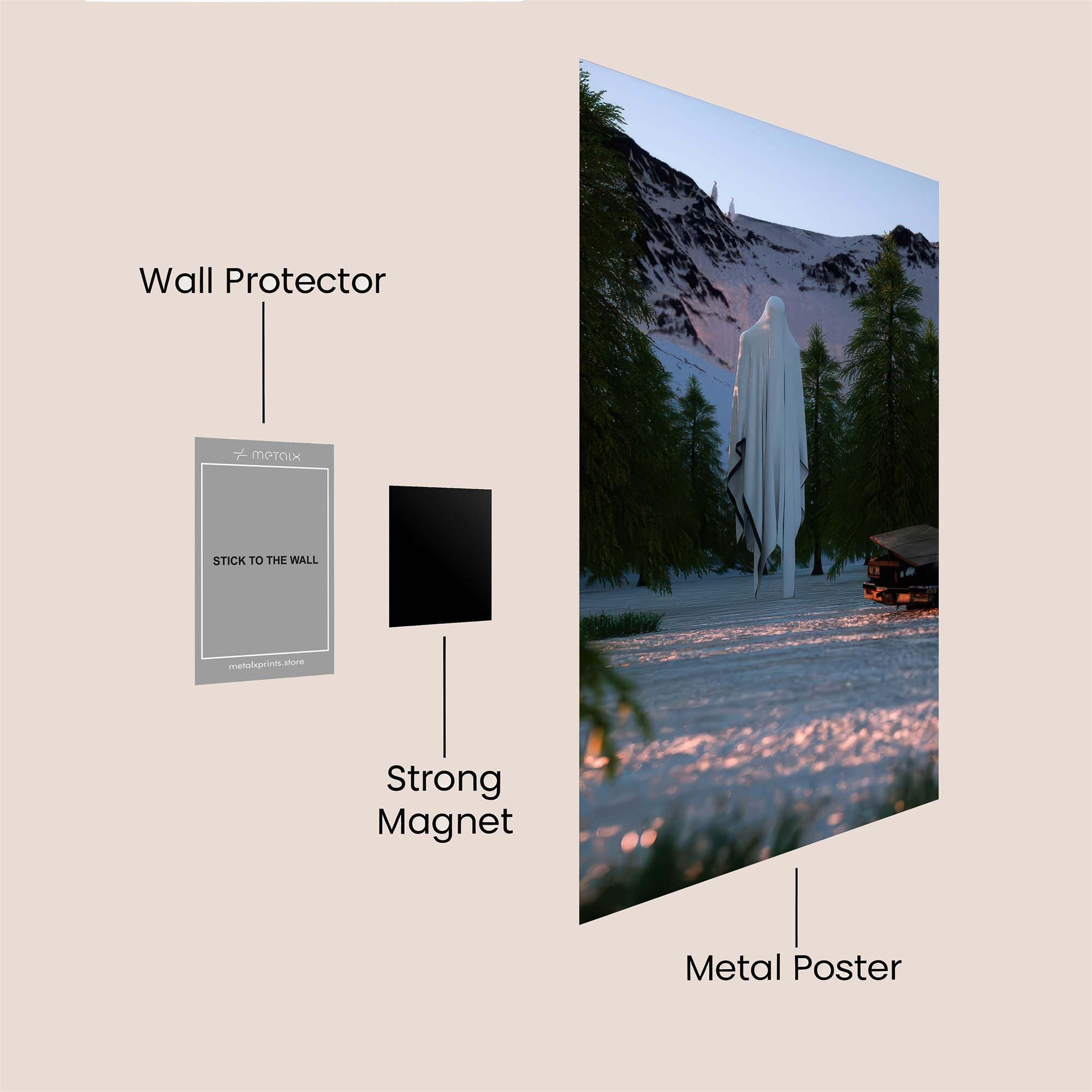 Ghostly Serenity Safe Wall Magnetic / M