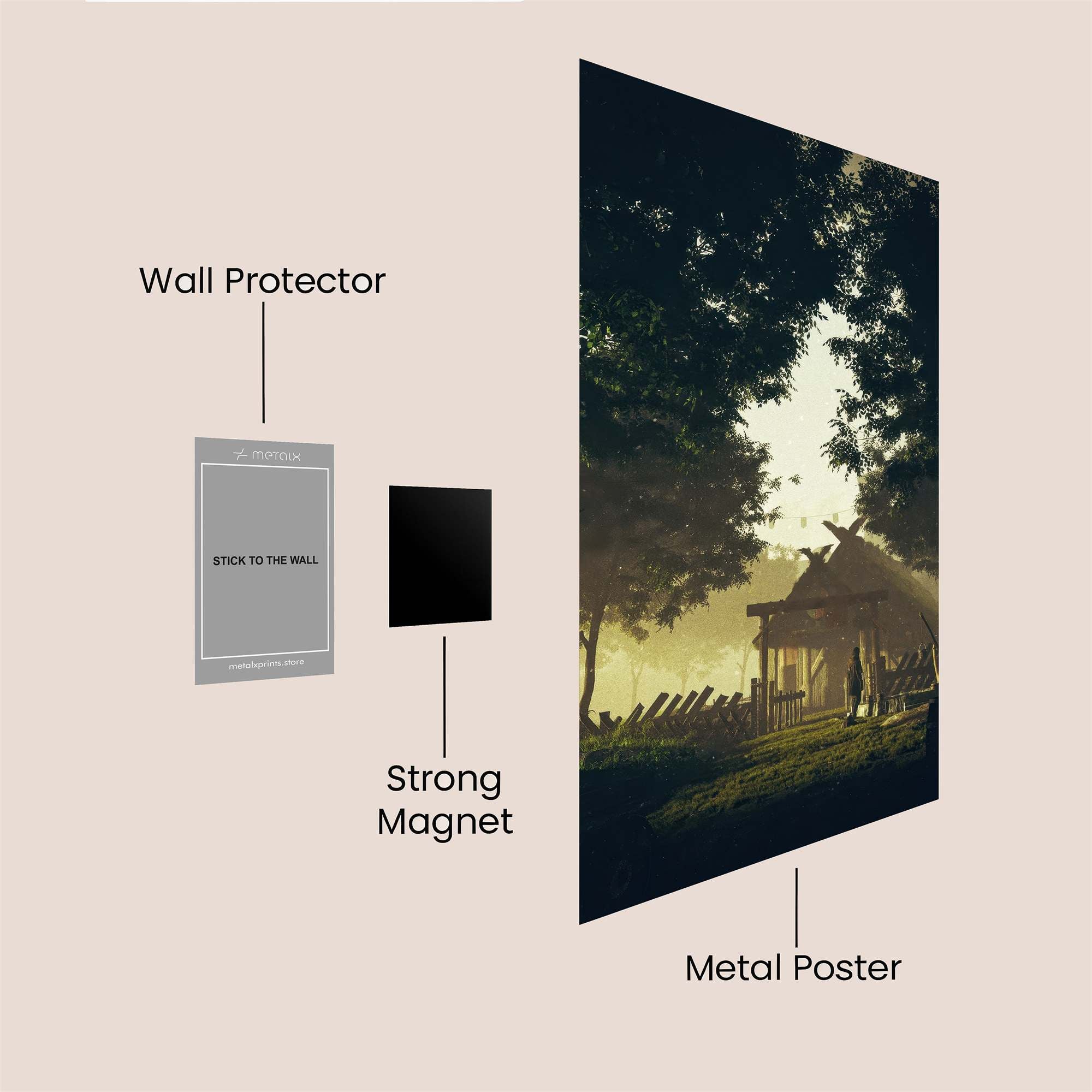 Cabin Serenity Safe Wall Magnetic / M