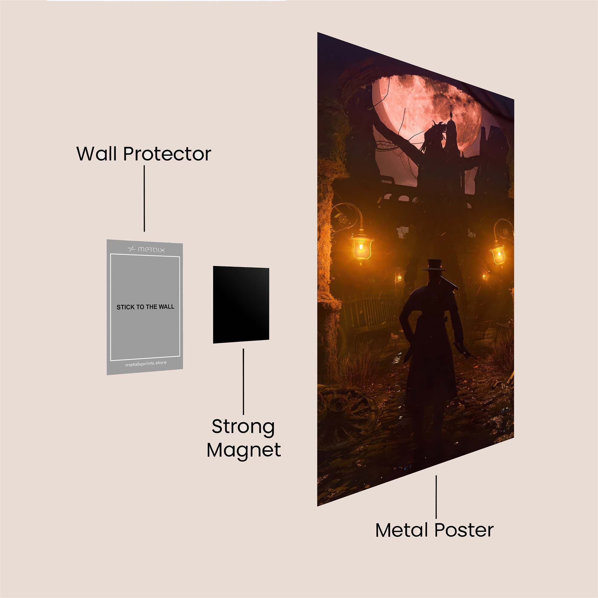 Moonlit Mystery Safe Wall Magnetic / M