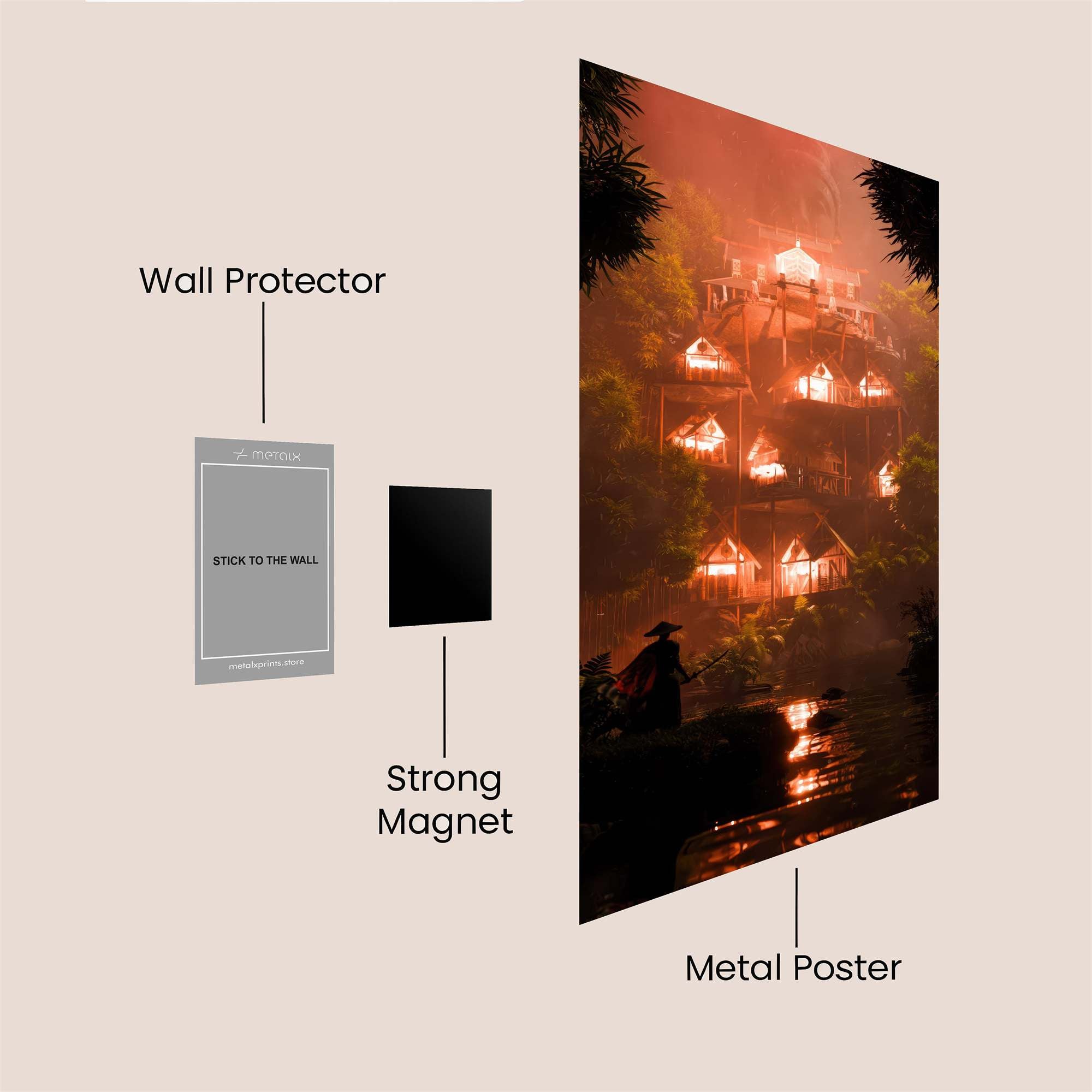 Lantern Serenity Safe Wall Magnetic / M