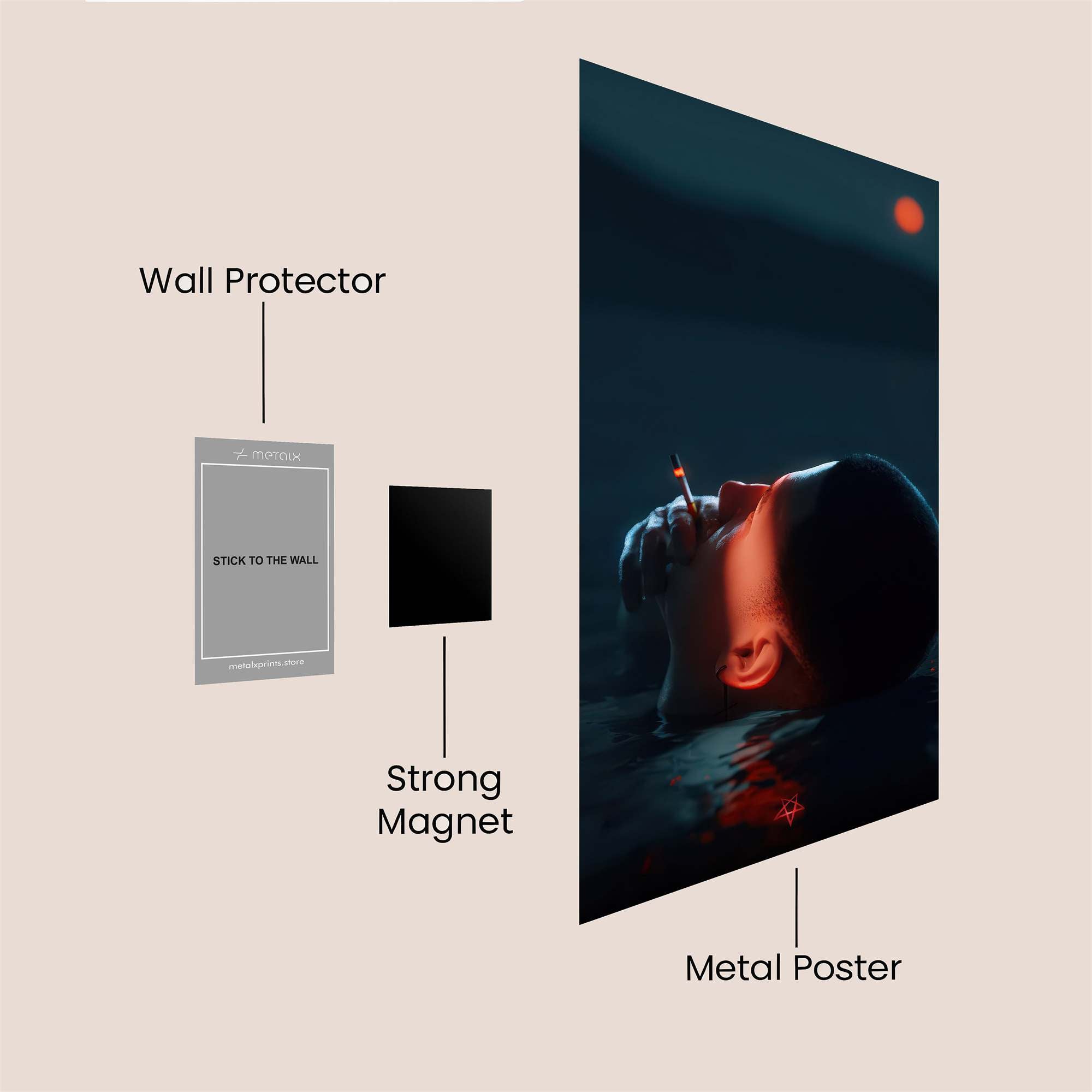 Sunset Solitude Safe Wall Magnetic / M