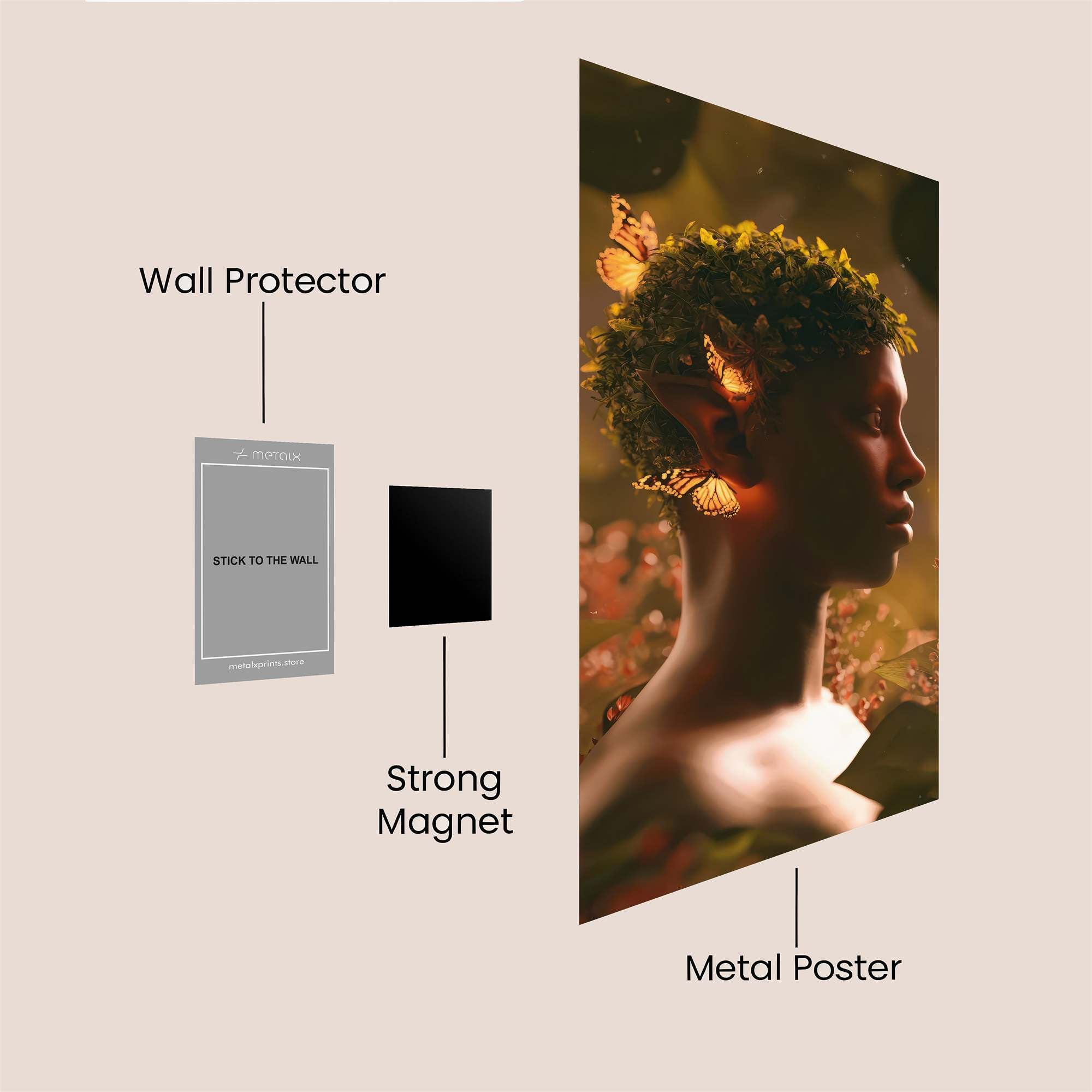 Butterfly Serenity Safe Wall Magnetic / M