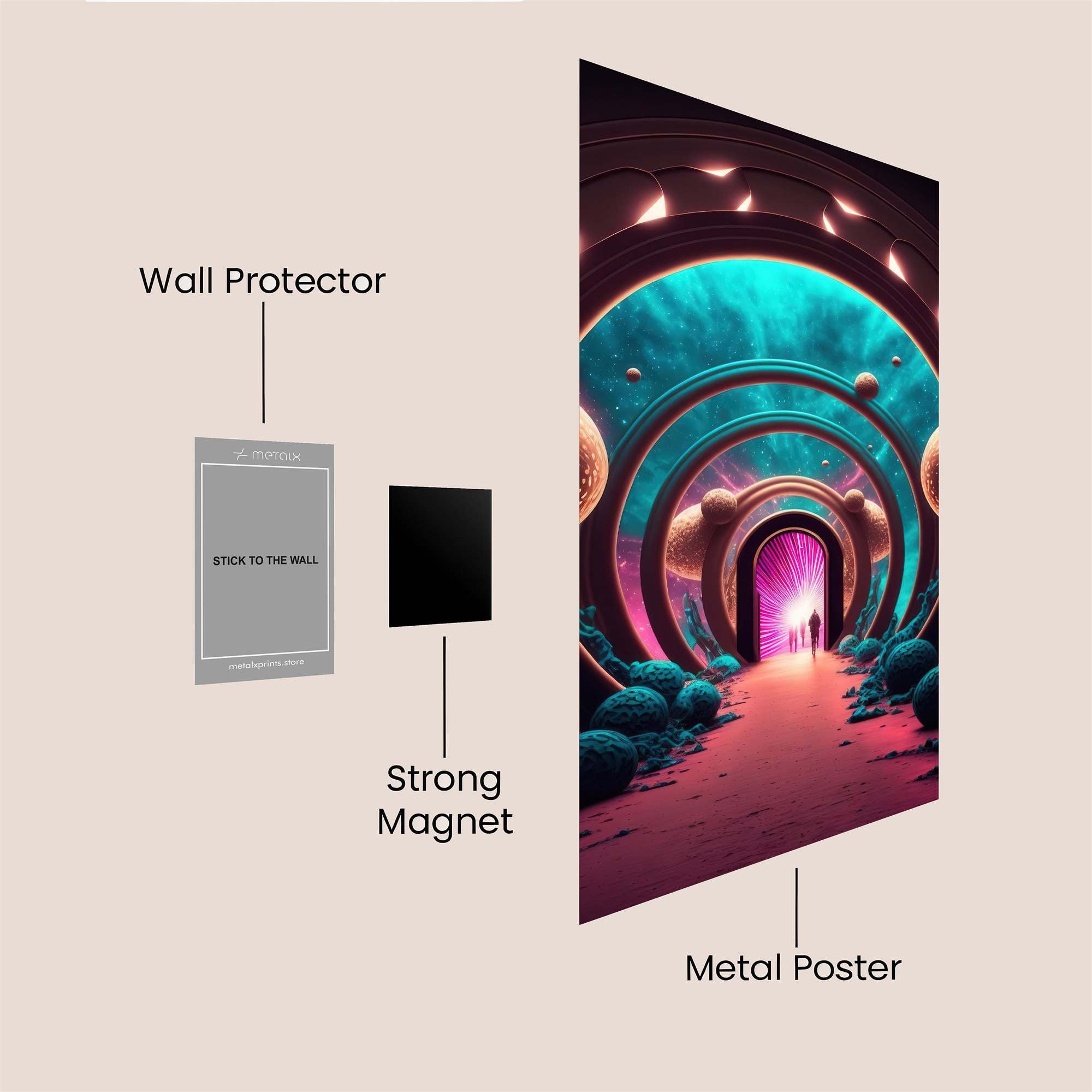 Portal Serene Safe Wall Magnetic / M