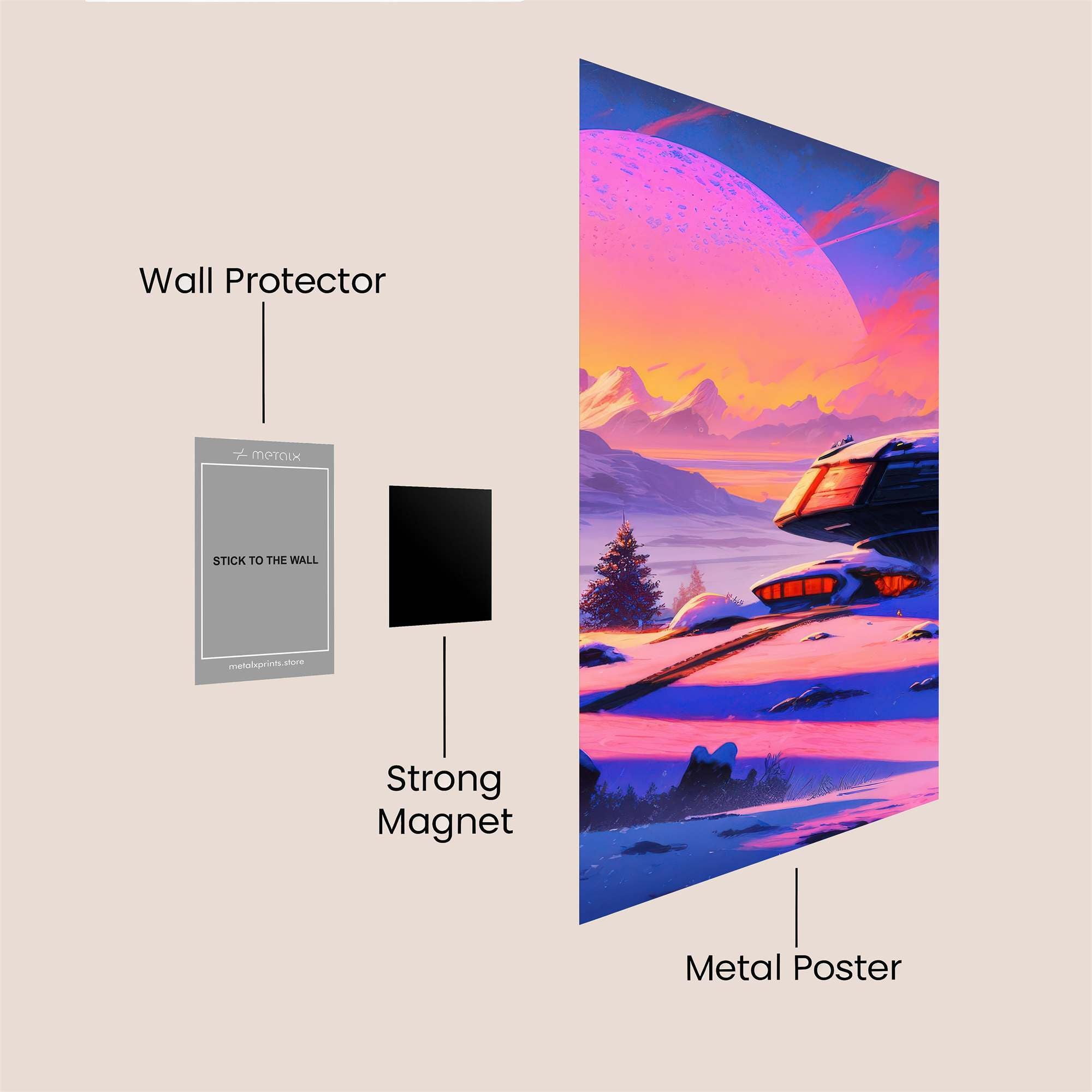 Sunset Odyssey Safe Wall Magnetic / M