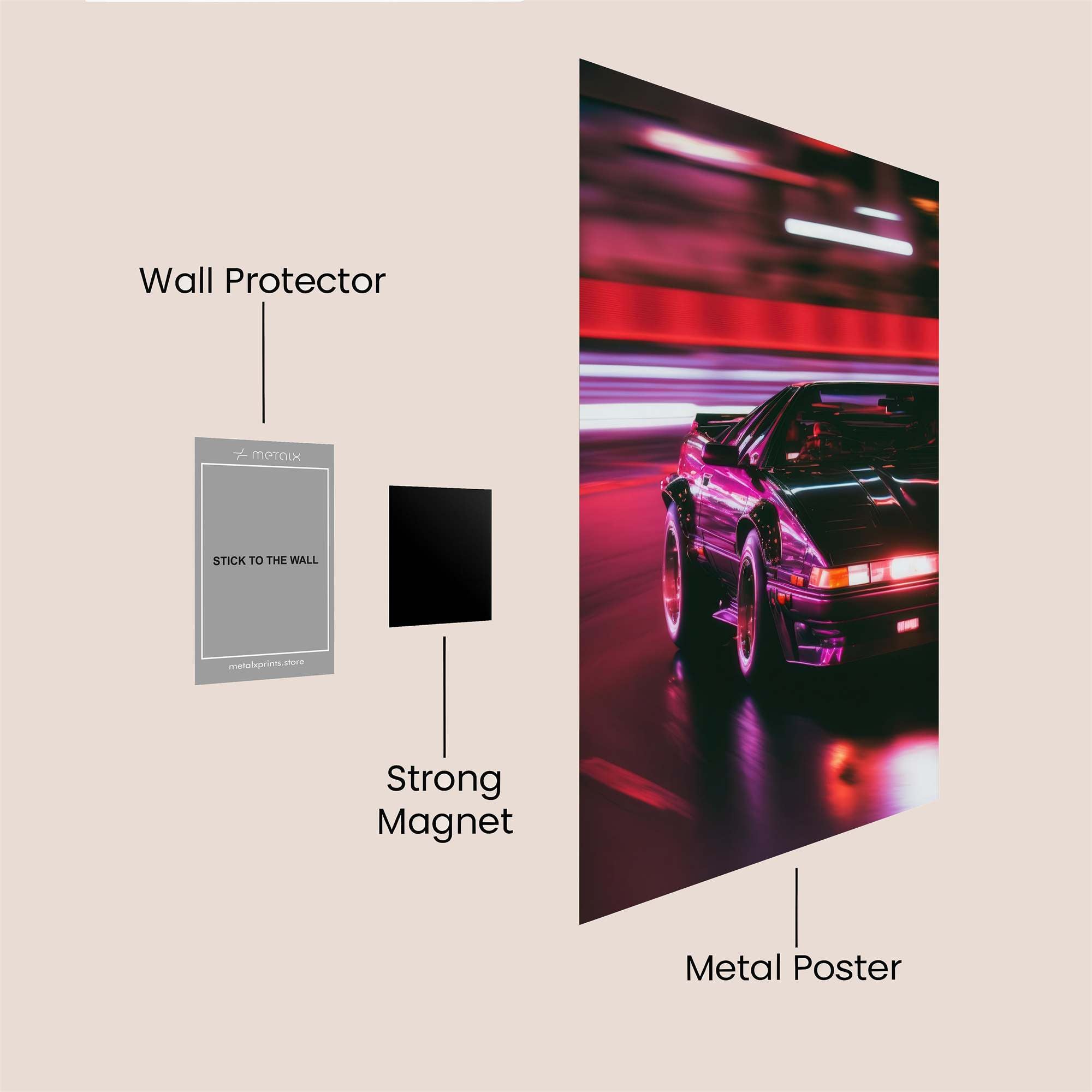 Neon Rush Safe Wall Magnetic / M