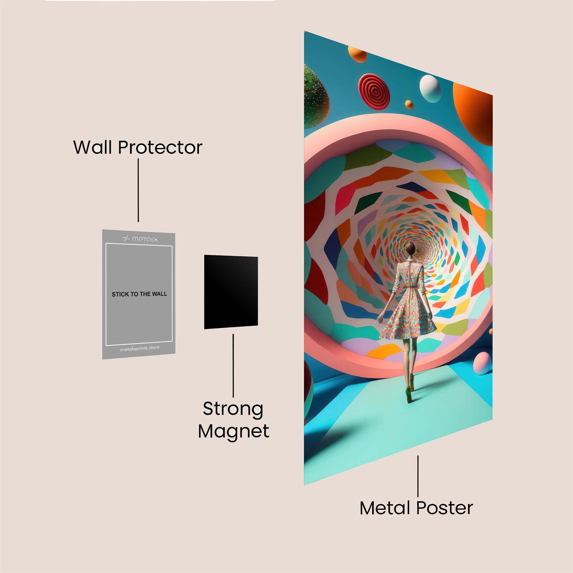 Portal Whimsy Safe Wall Magnetic / M