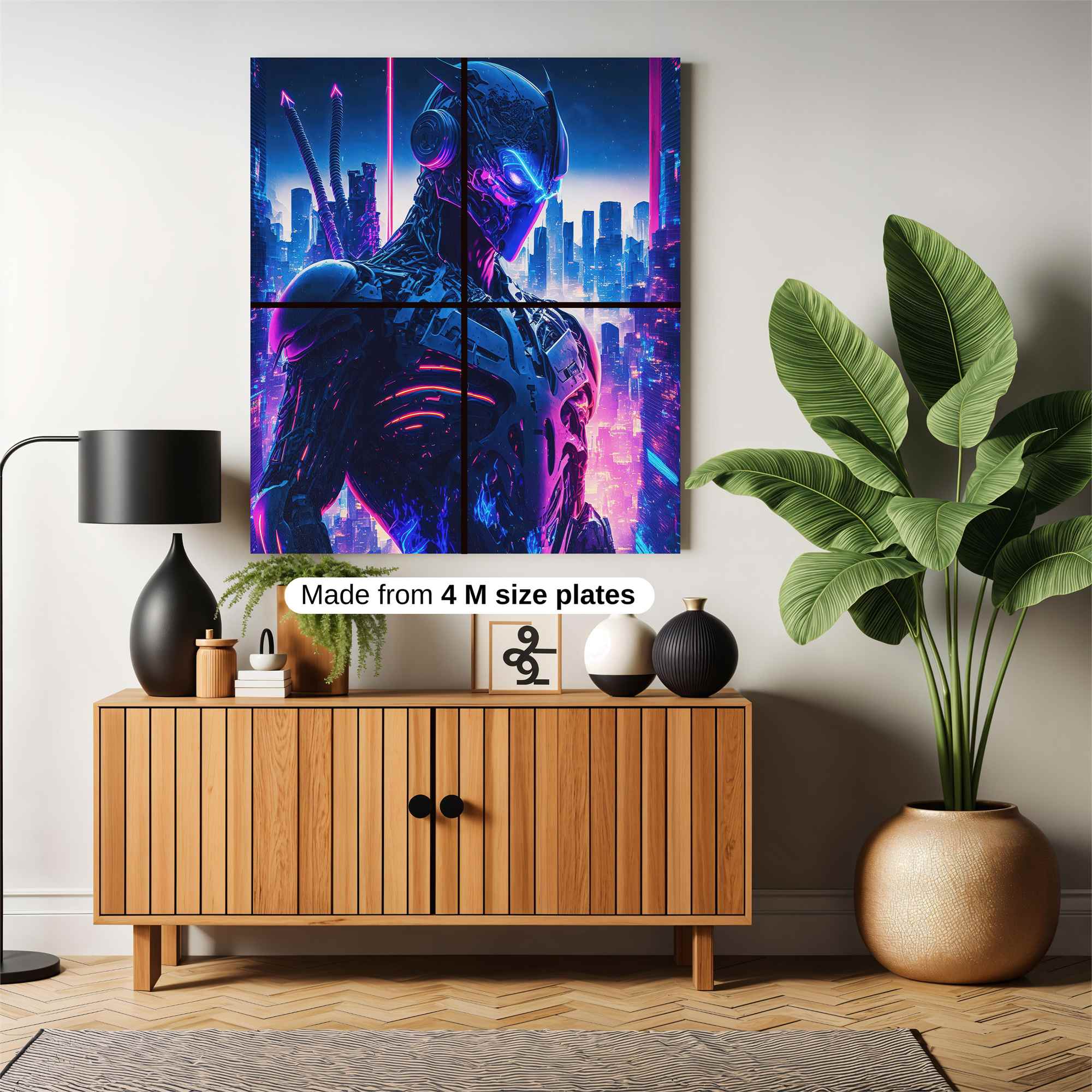 Neon Sentinel Safe Wall Magnetic / M