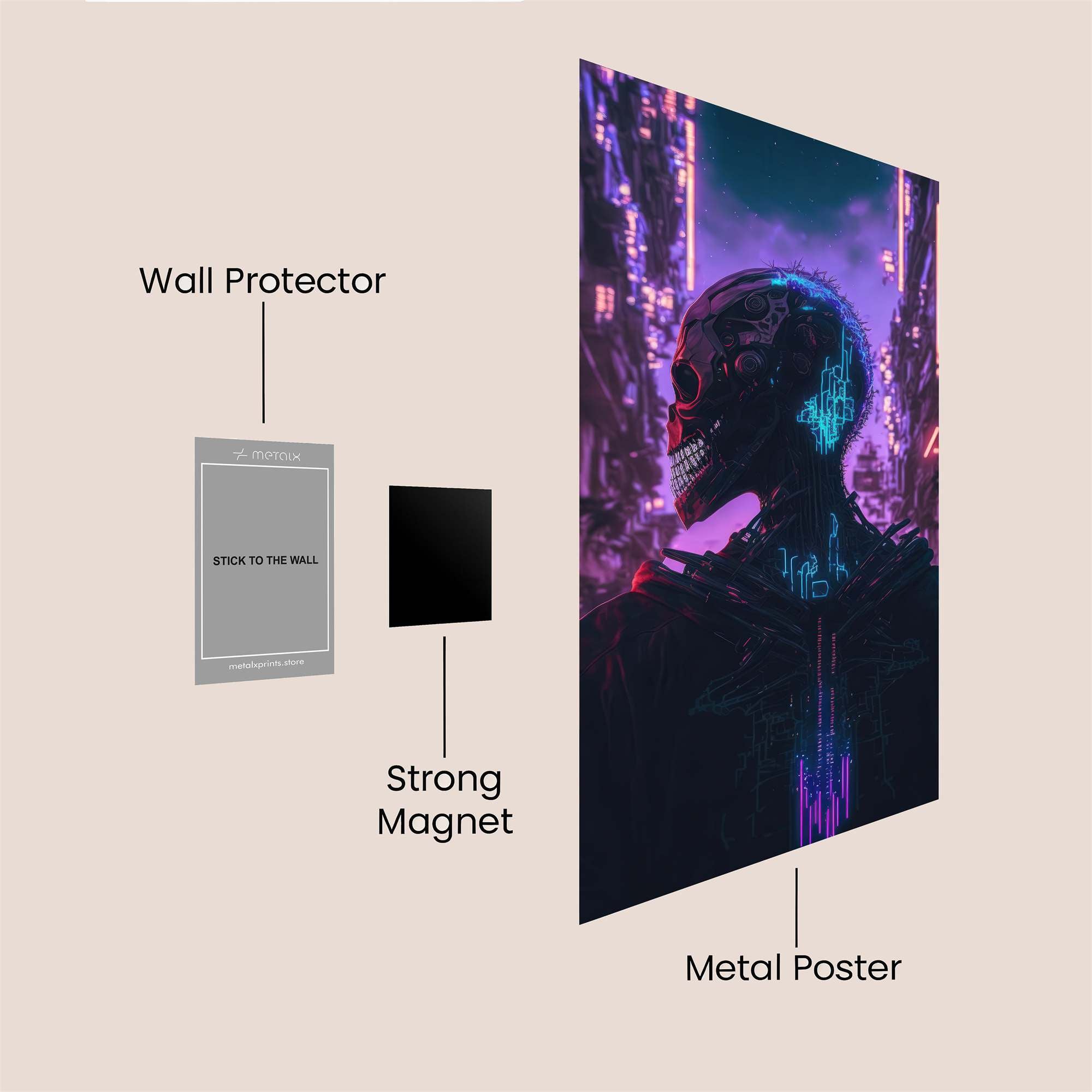 Neon Rebel Safe Wall Magnetic / M