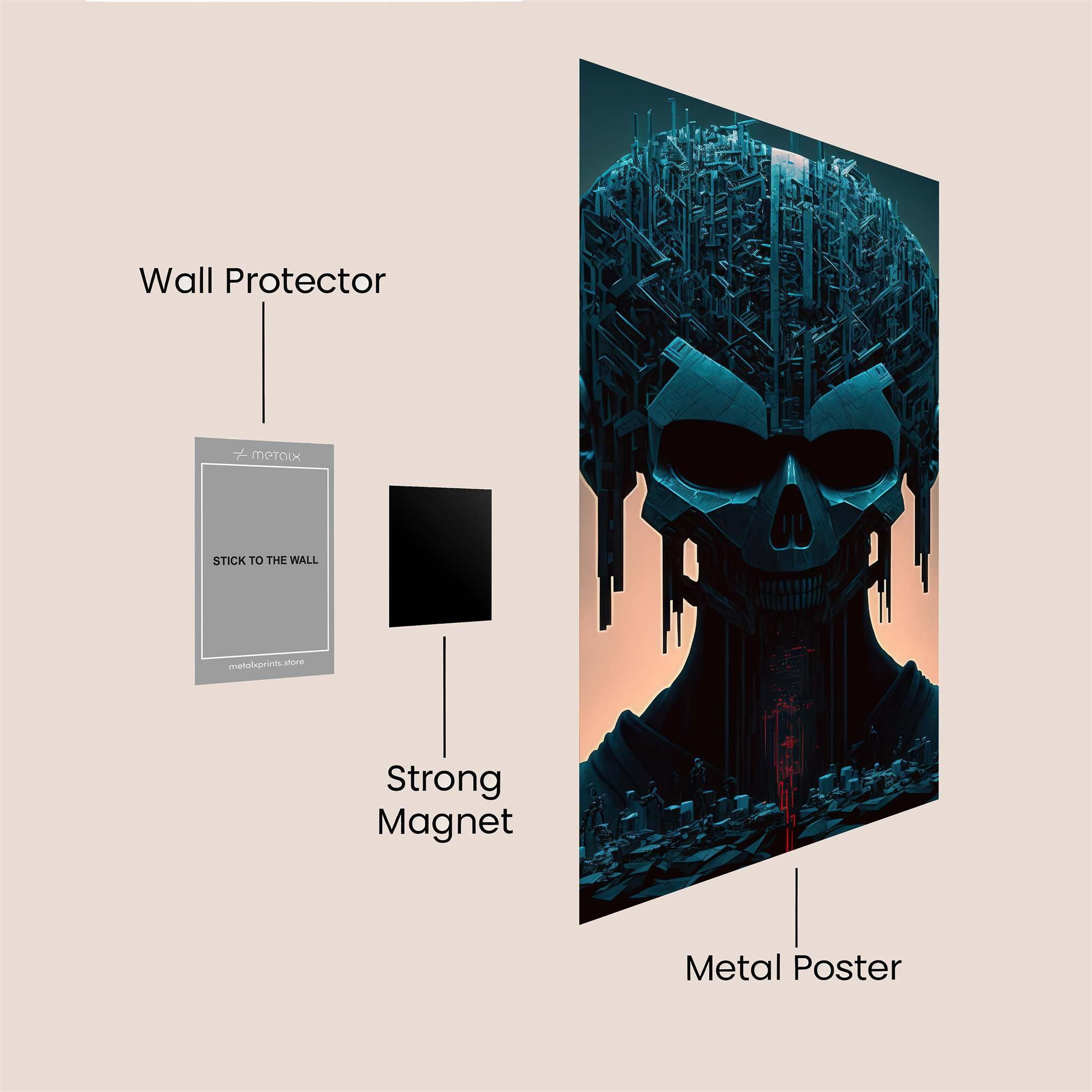 Cyber Melancholy Safe Wall Magnetic / M