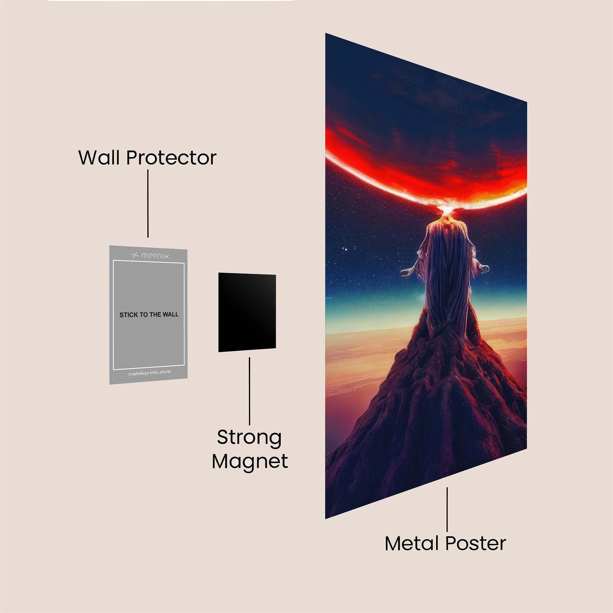 Cosmic Serenity Safe Wall Magnetic / M