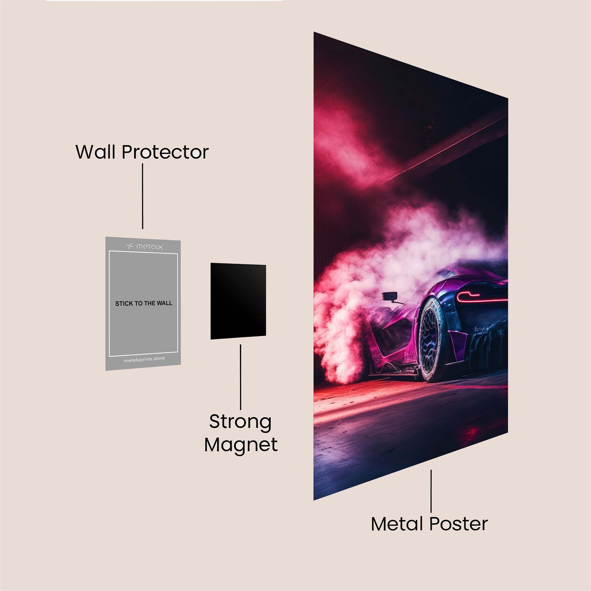SmokeRush Safe Wall Magnetic / M