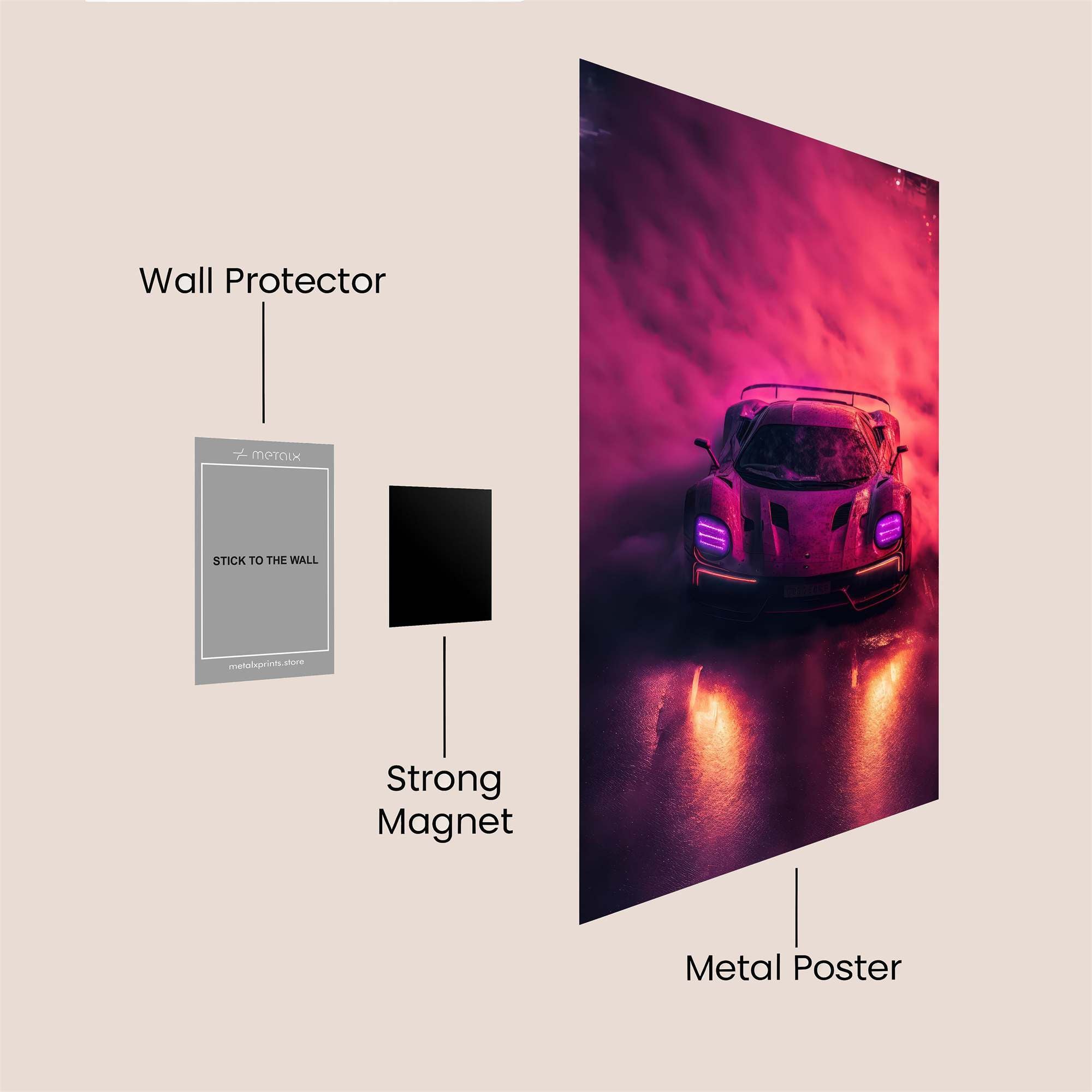 NeonRush Safe Wall Magnetic / M