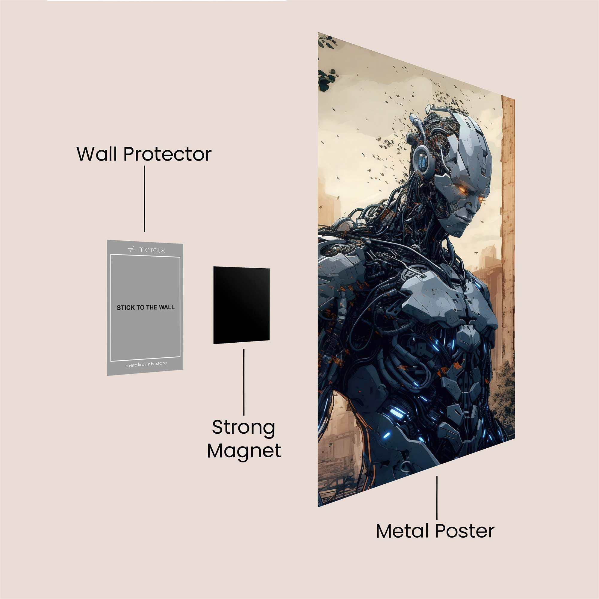 Robot Desolation Safe Wall Magnetic / M