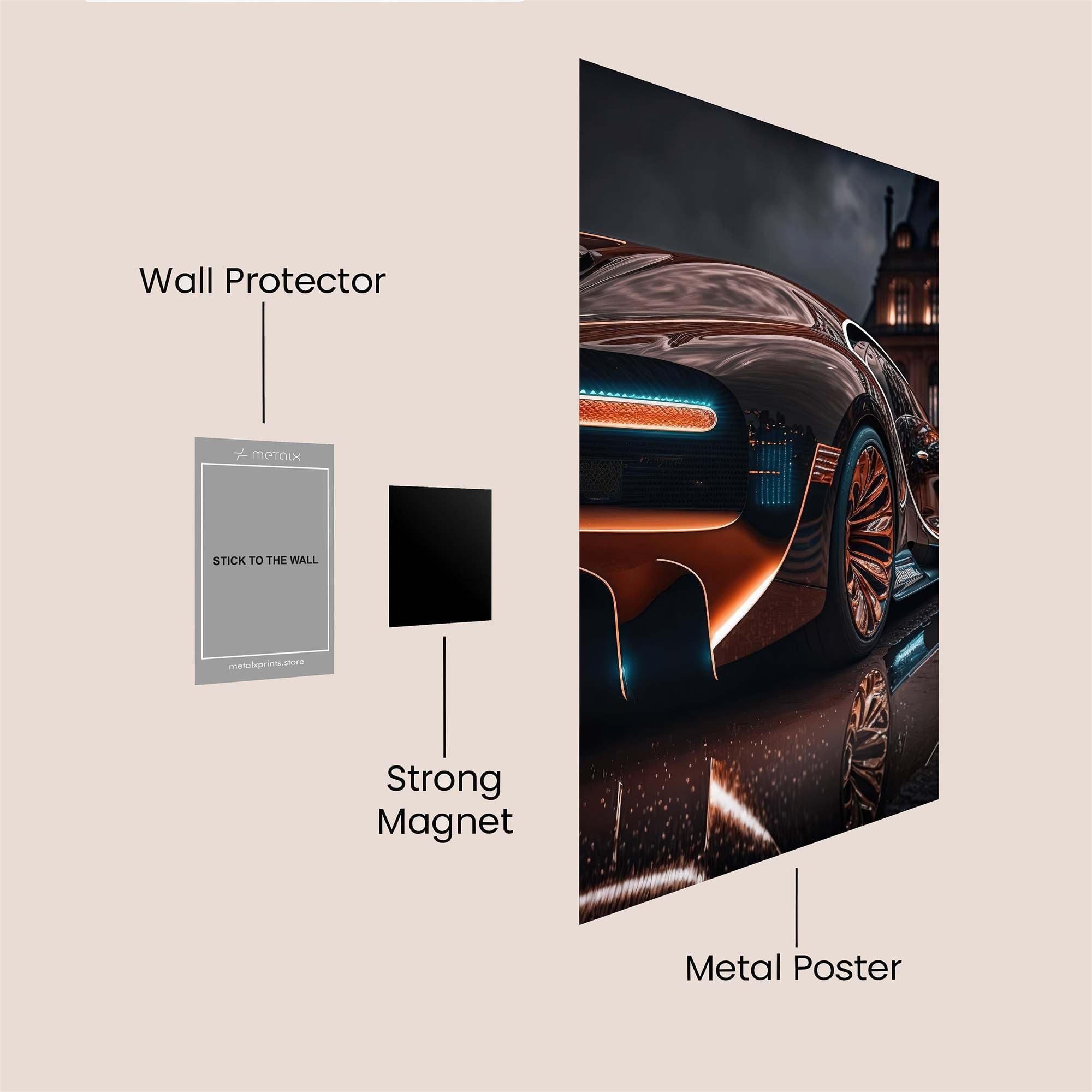 Bugatti Elegance Safe Wall Magnetic / M