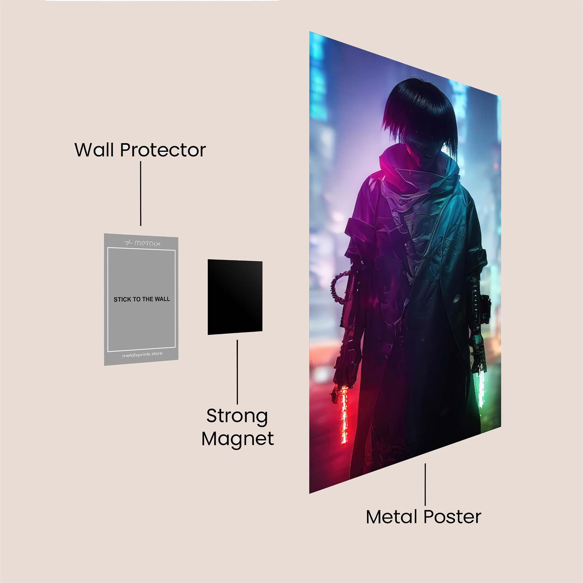 Neon Enigma Safe Wall Magnetic / M