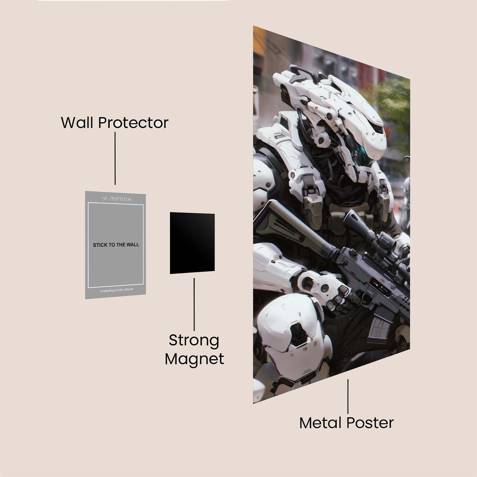 Robo-Squad Safe Wall Magnetic / M