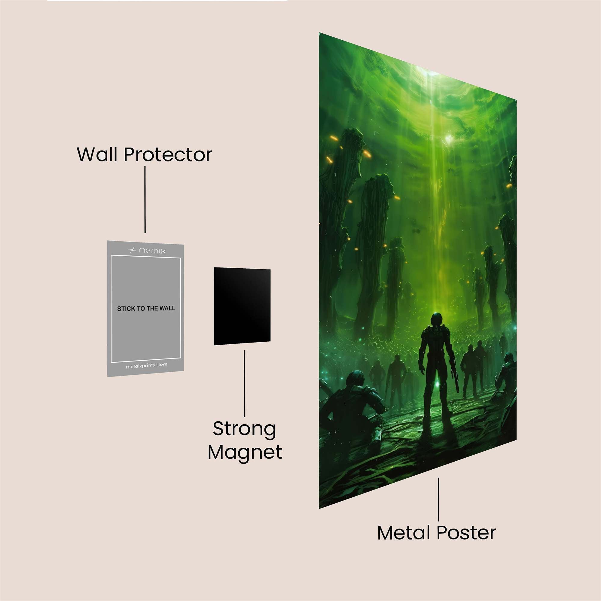 Master Chief Ascends Safe Wall Magnetic / M