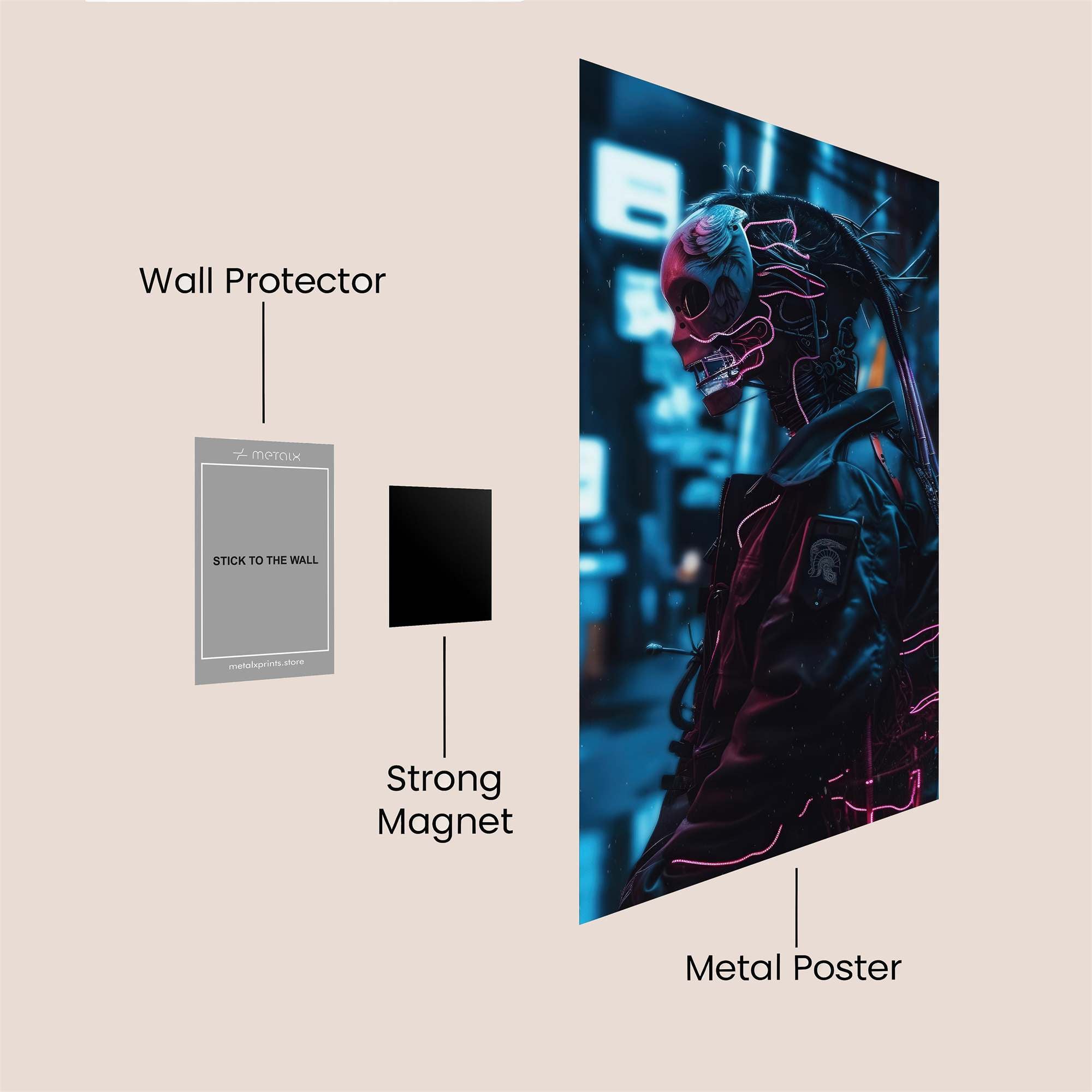 Cyberpunk Enigma Safe Wall Magnetic / M
