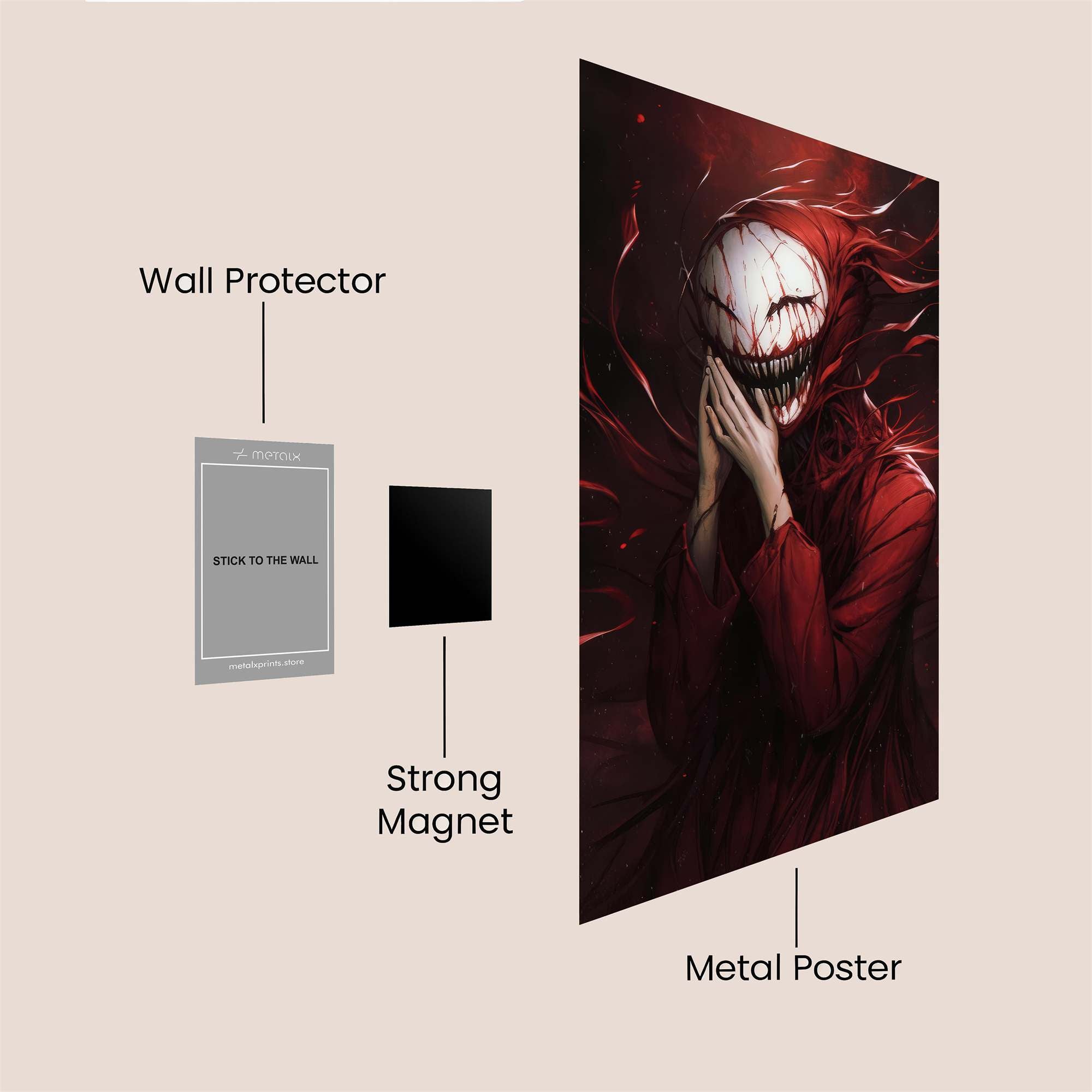 Smile Sinister Safe Wall Magnetic / M