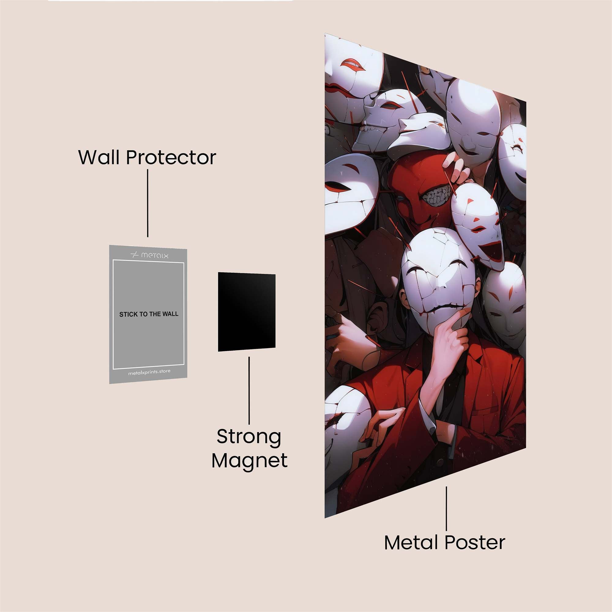 Masked Enigma Safe Wall Magnetic / M