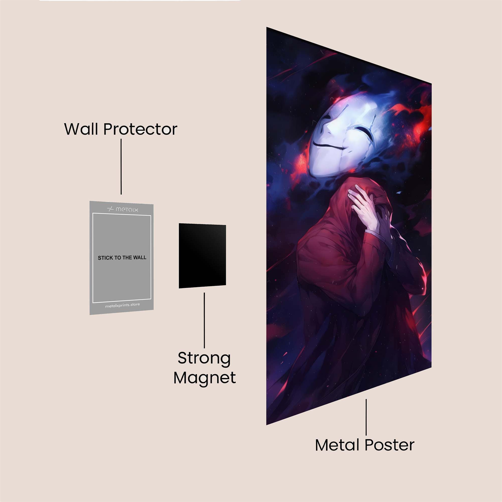 Masked Serenity Safe Wall Magnetic / M