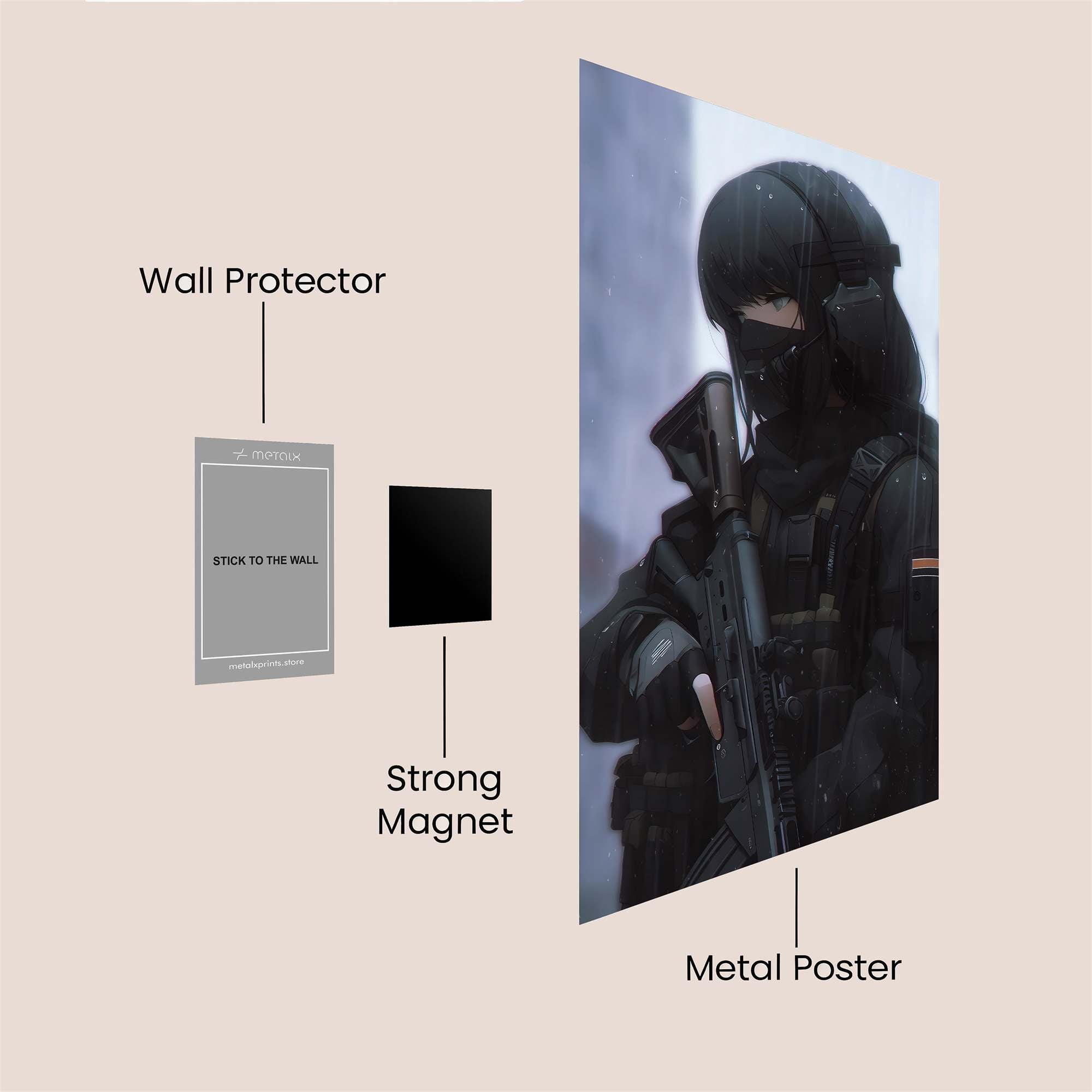 Silent Resolve Safe Wall Magnetic / M