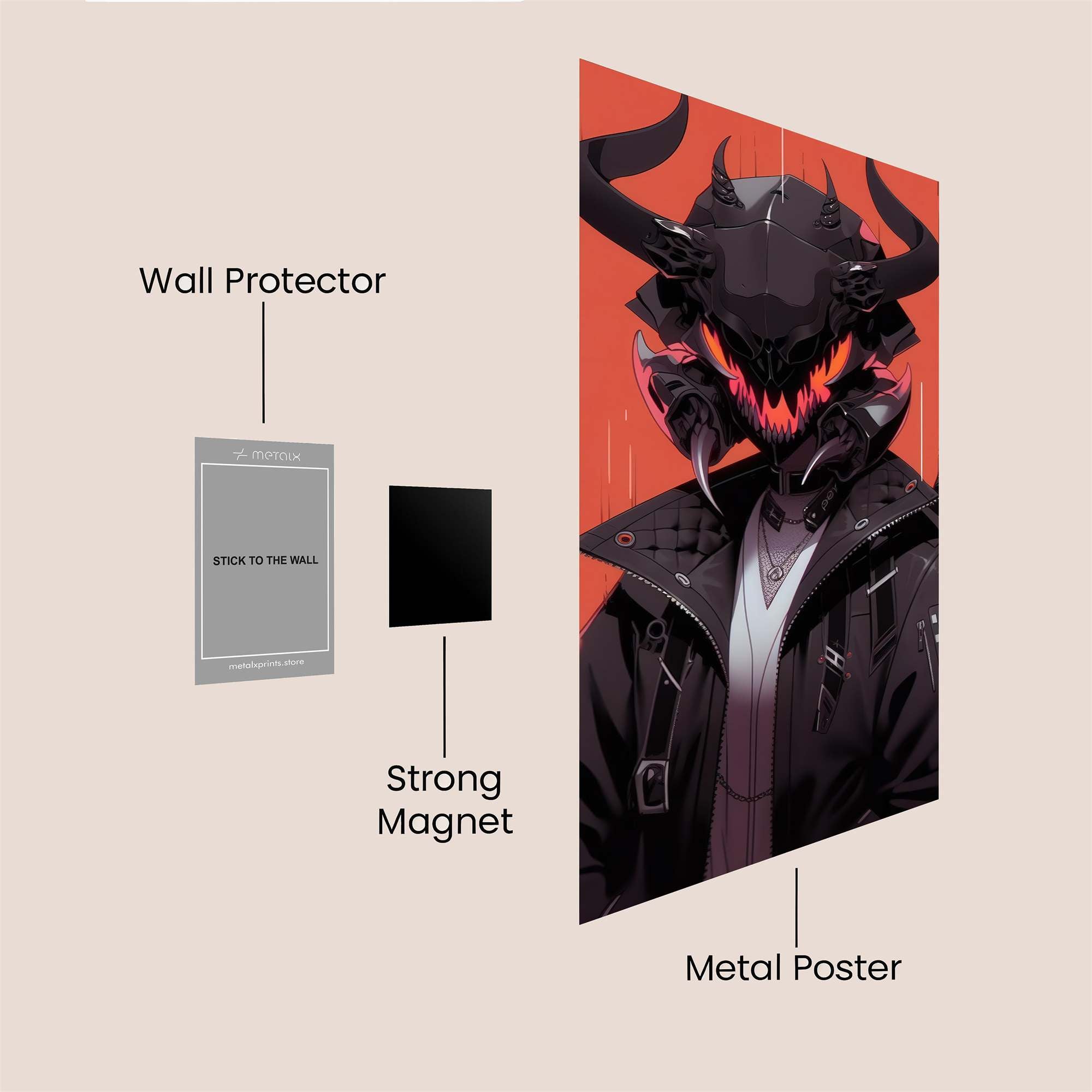 Demon Rage Safe Wall Magnetic / M