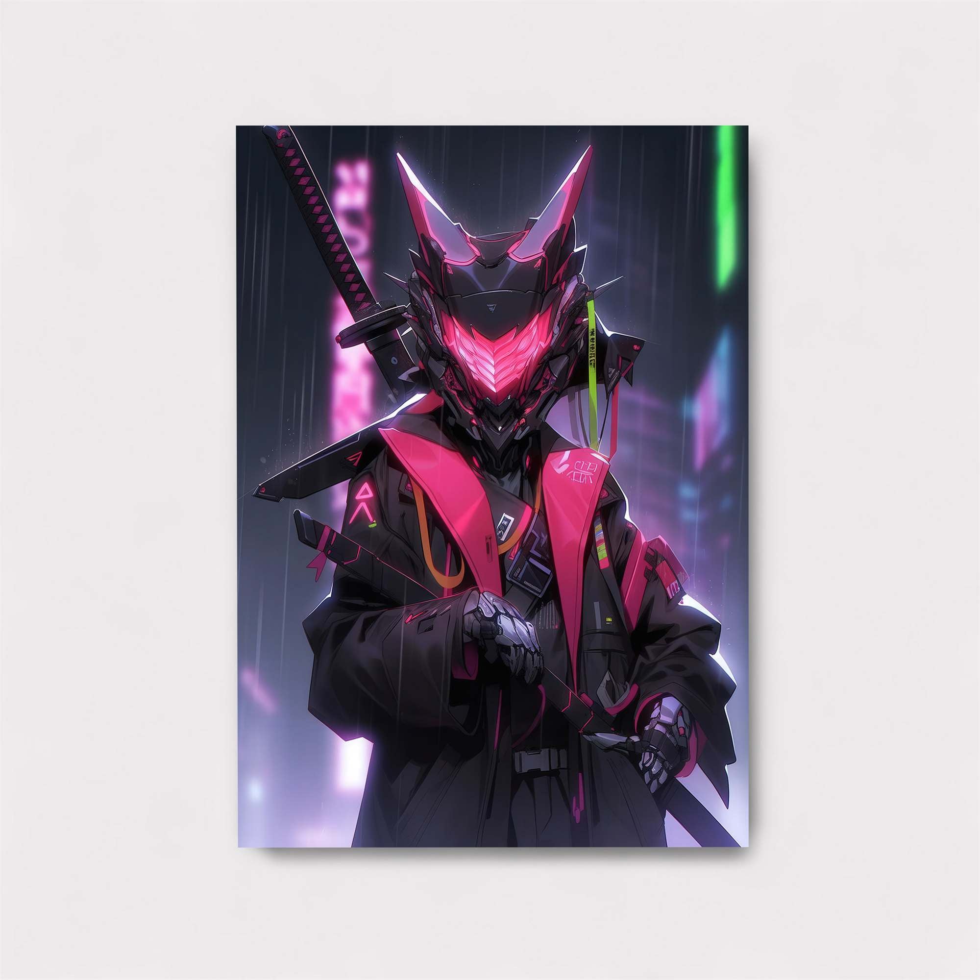 Neon Samurai Safe Wall Magnetic / M