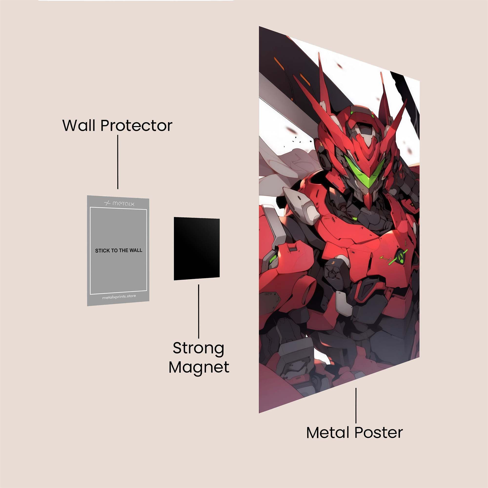 Genos Fierce Safe Wall Magnetic / M