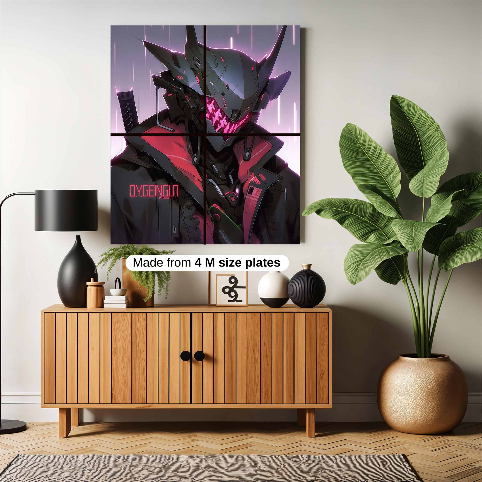 Neon Samurai Safe Wall Magnetic / M