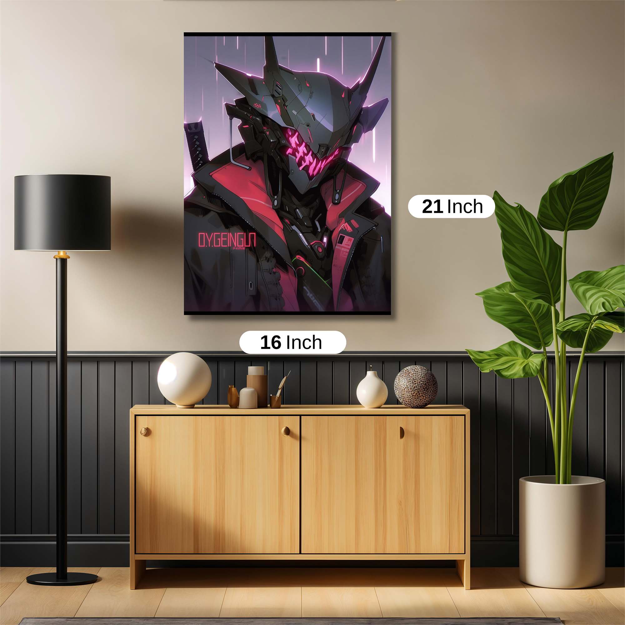 Neon Samurai Safe Wall Magnetic / M