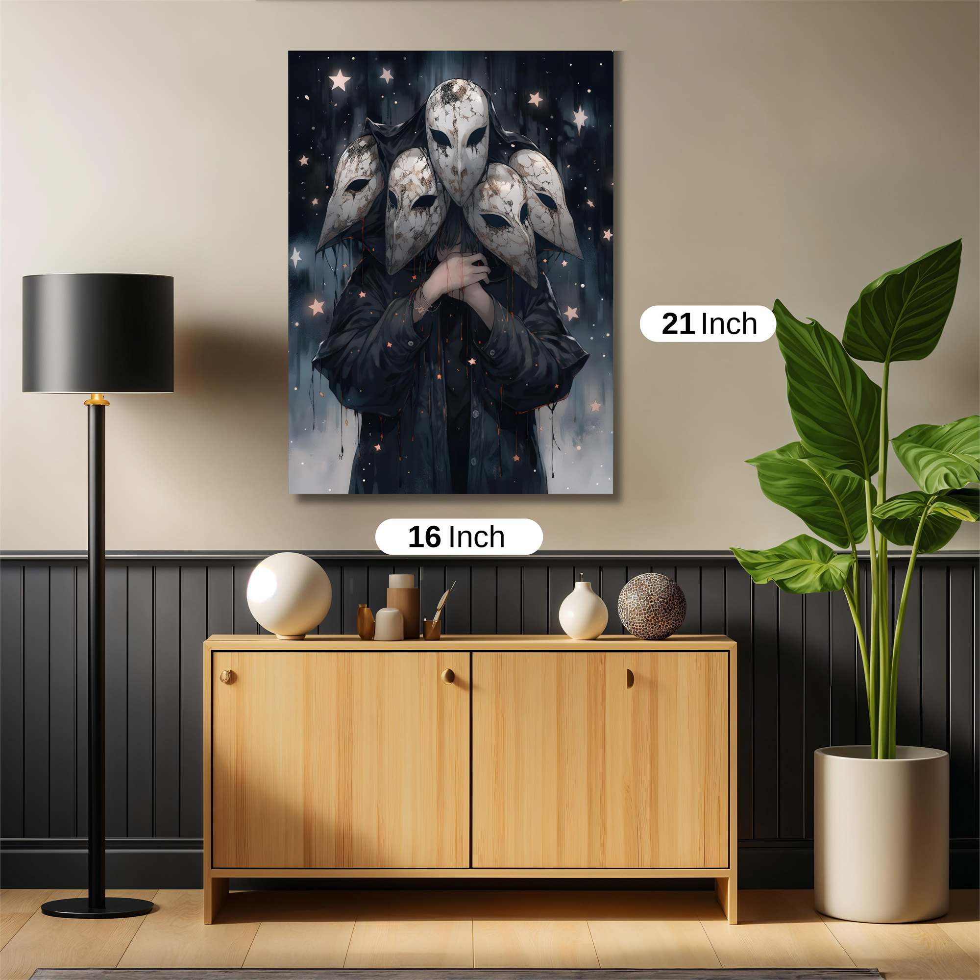 Masks Melancholy Safe Wall Magnetic / M