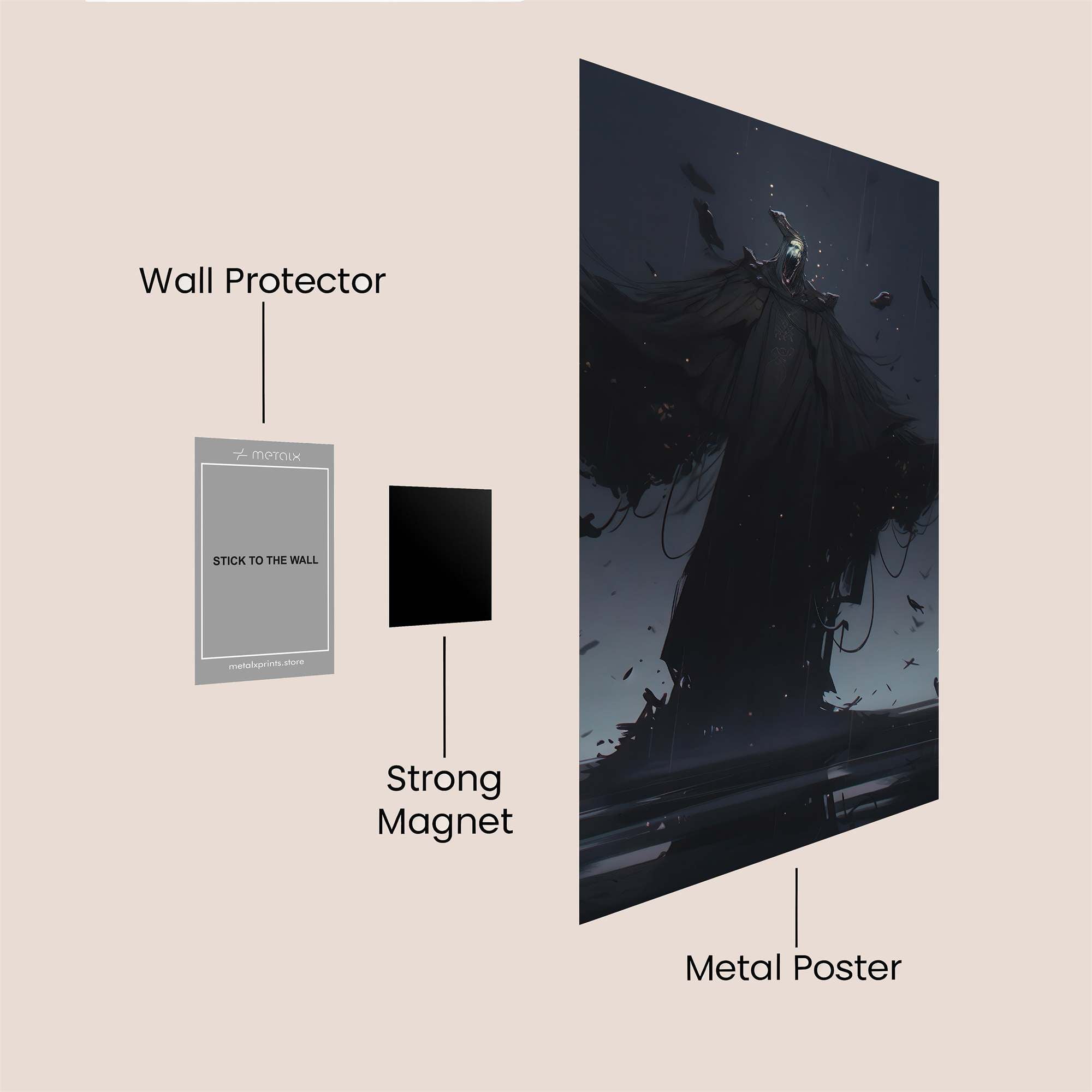 Grim Despair Safe Wall Magnetic / M