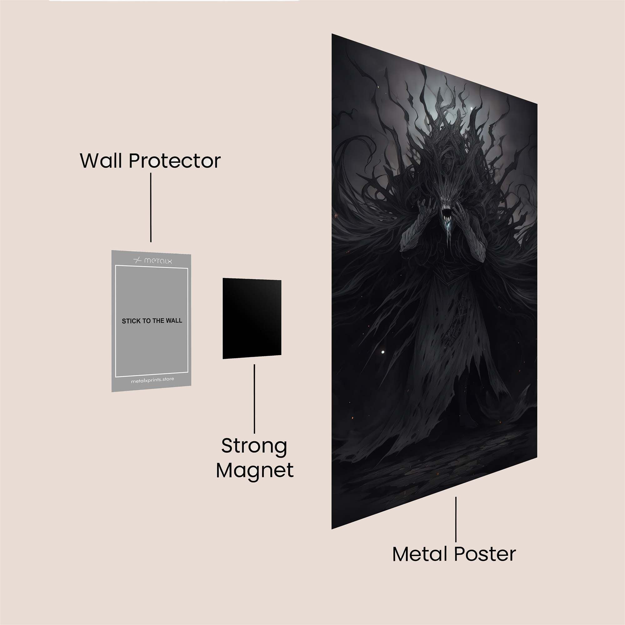Wendigo Wail Safe Wall Magnetic / M
