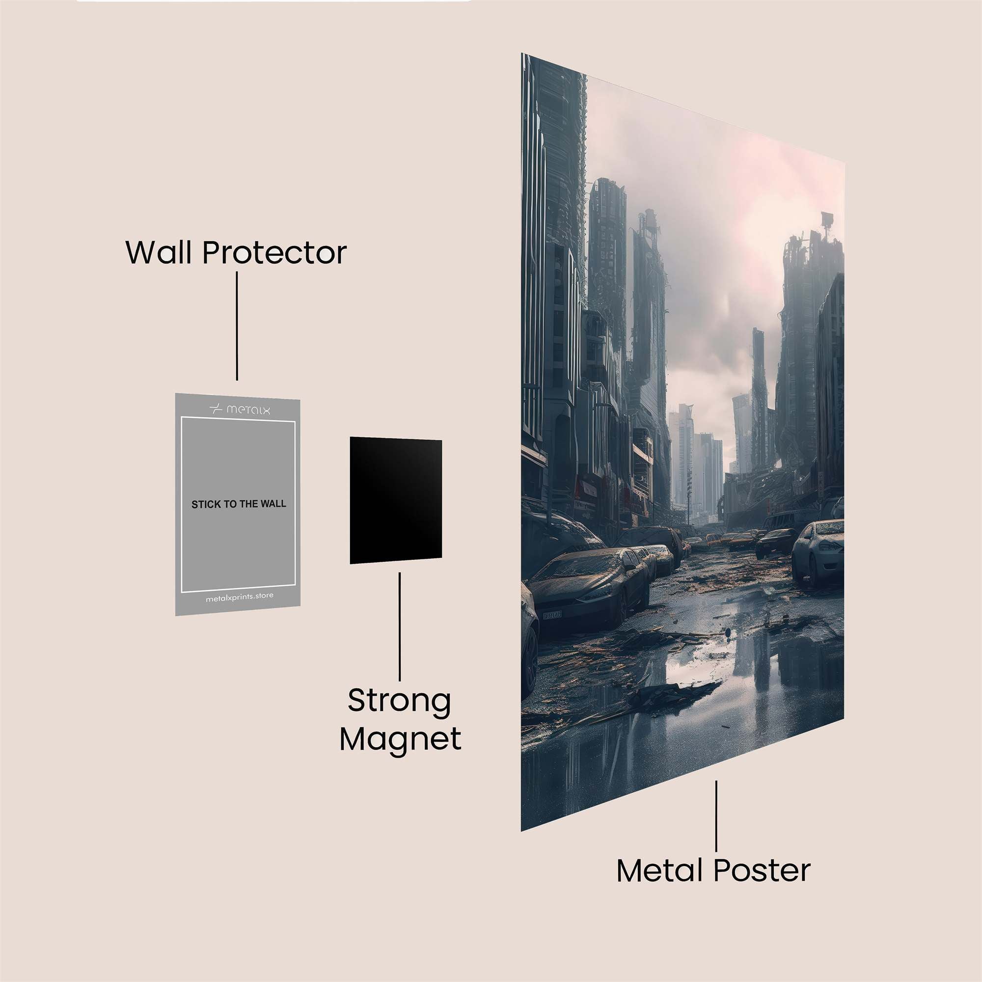 City Desolation Safe Wall Magnetic / M
