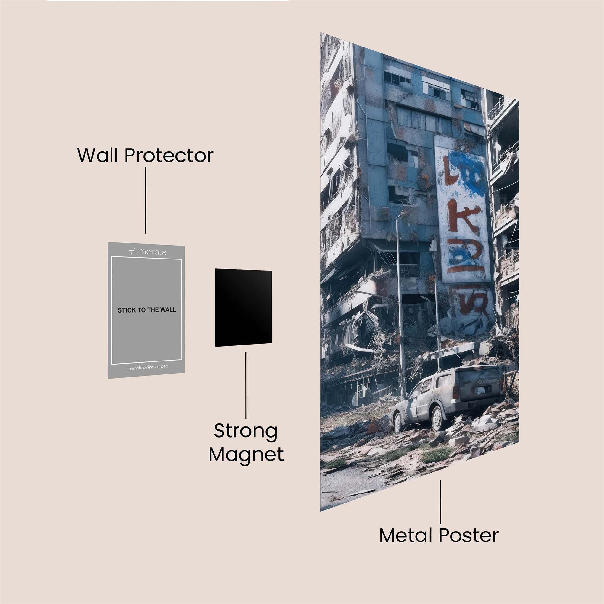 Tokyo Desolation Safe Wall Magnetic / M